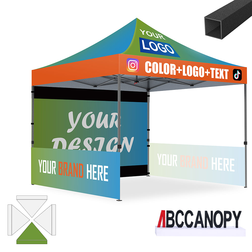 ABCCANOPY Custom Canopy Tent Pop Up Shelter (S1 Commercial) - 10x10, 10x15, 10x20