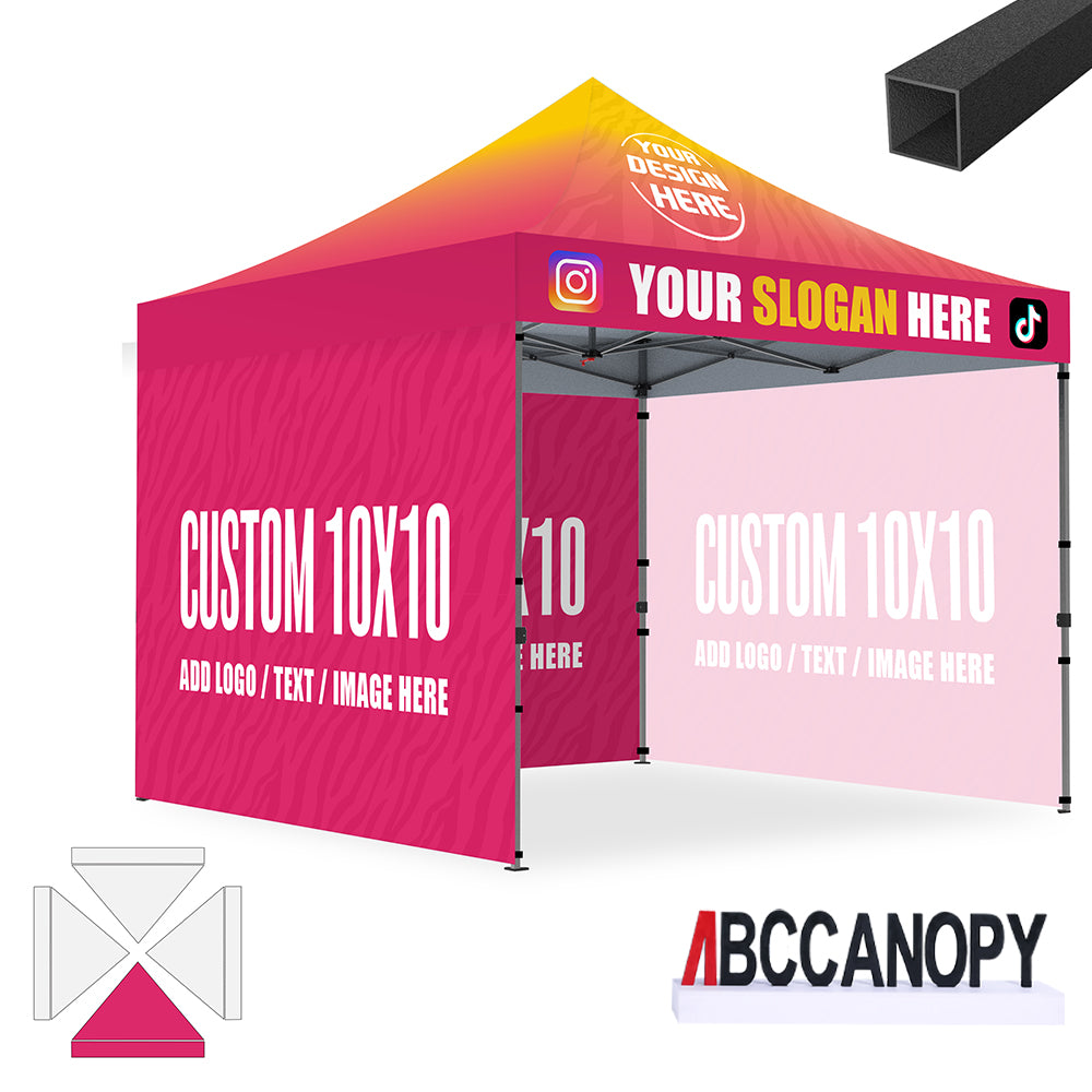 ABCCANOPY Custom Canopy Tent Pop Up Shelter (S1 Commercial) - 10x10, 10x15, 10x20