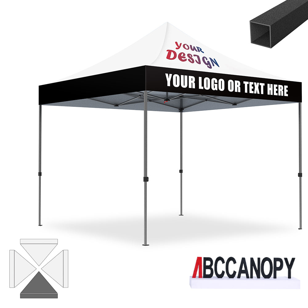ABCCANOPY Custom Canopy Tent Pop Up Shelter (S1 Commercial) - 10x10, 10x15, 10x20