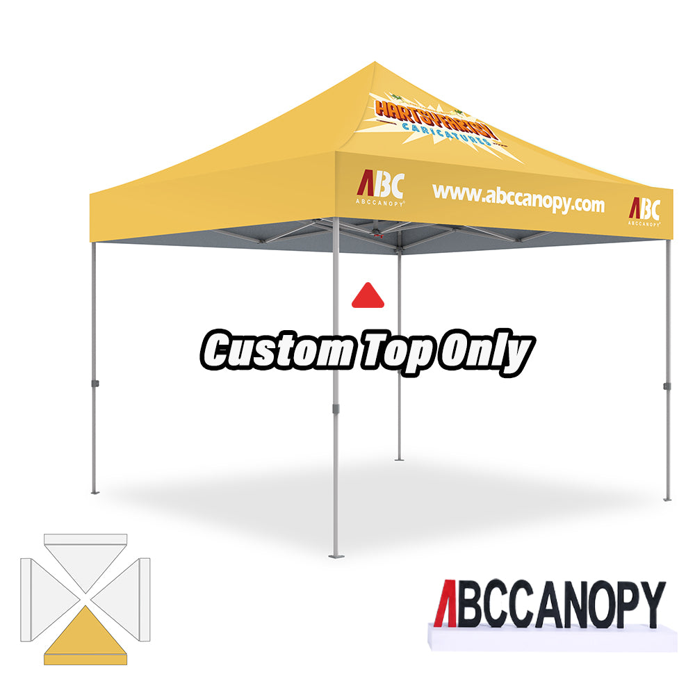 ABCCANOPY Custom Canopy Top with Logo 8x8/10x10/10x15/10x20 (Top Only)