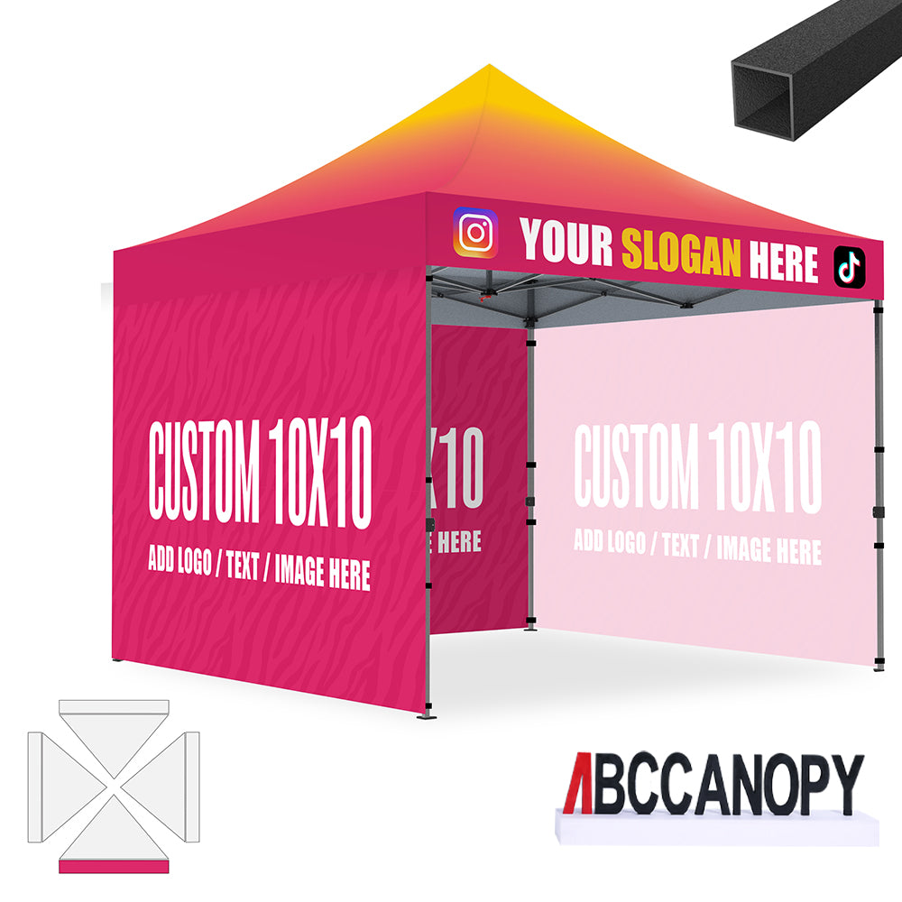 ABCCANOPY Custom Canopy Tent Pop Up Shelter (S1 Commercial) - 10x10, 10x15, 10x20