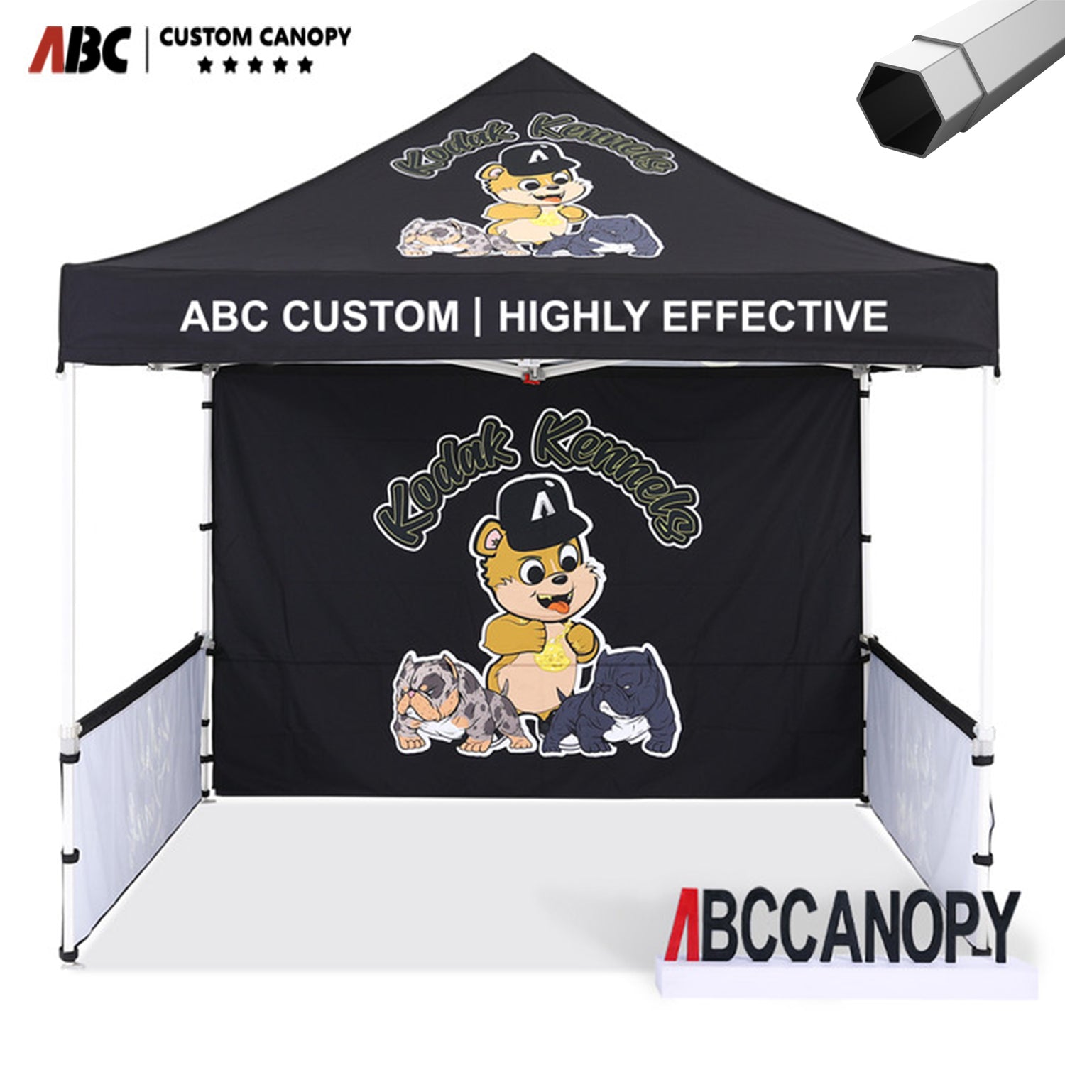 S2 Premium Heavy Duty Easy Pop Up 8x8 Custom Logo Canopy Tent