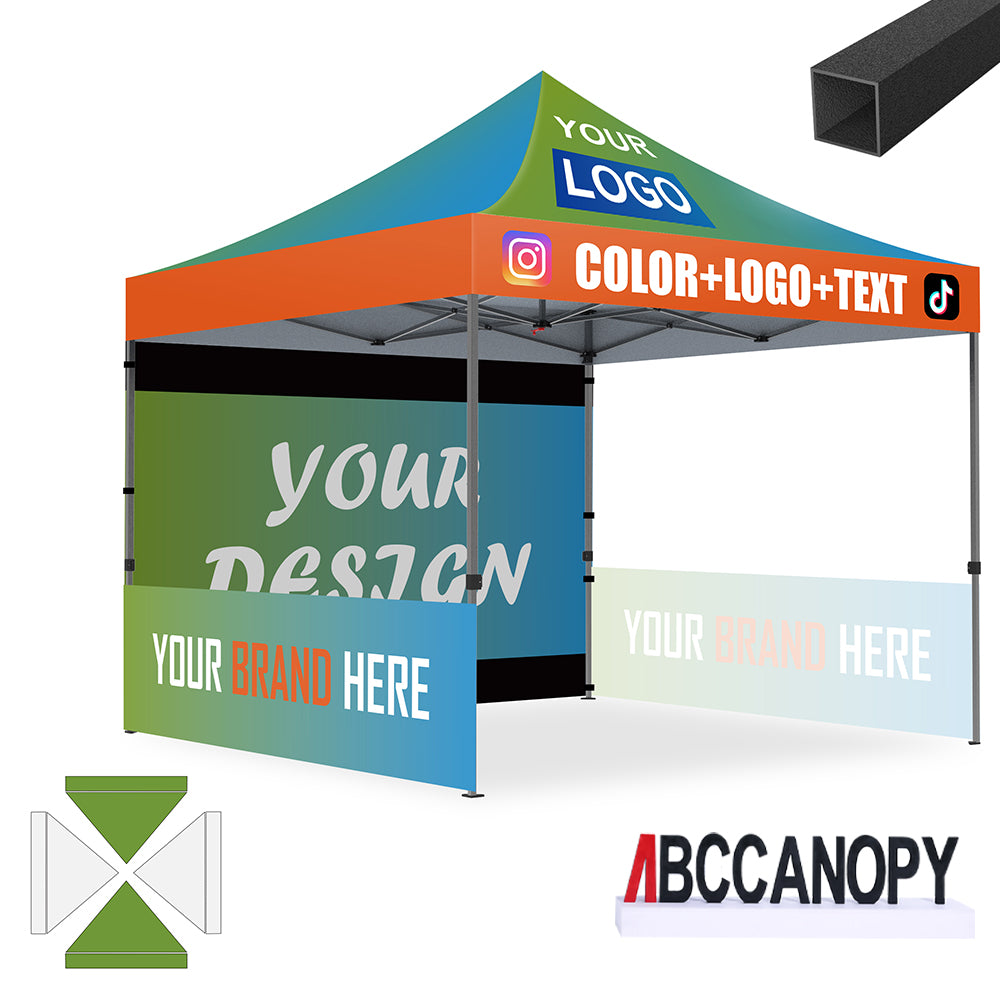 ABCCANOPY Custom Canopy Tent Pop Up Shelter (S1 Commercial) - 10x10, 10x15, 10x20