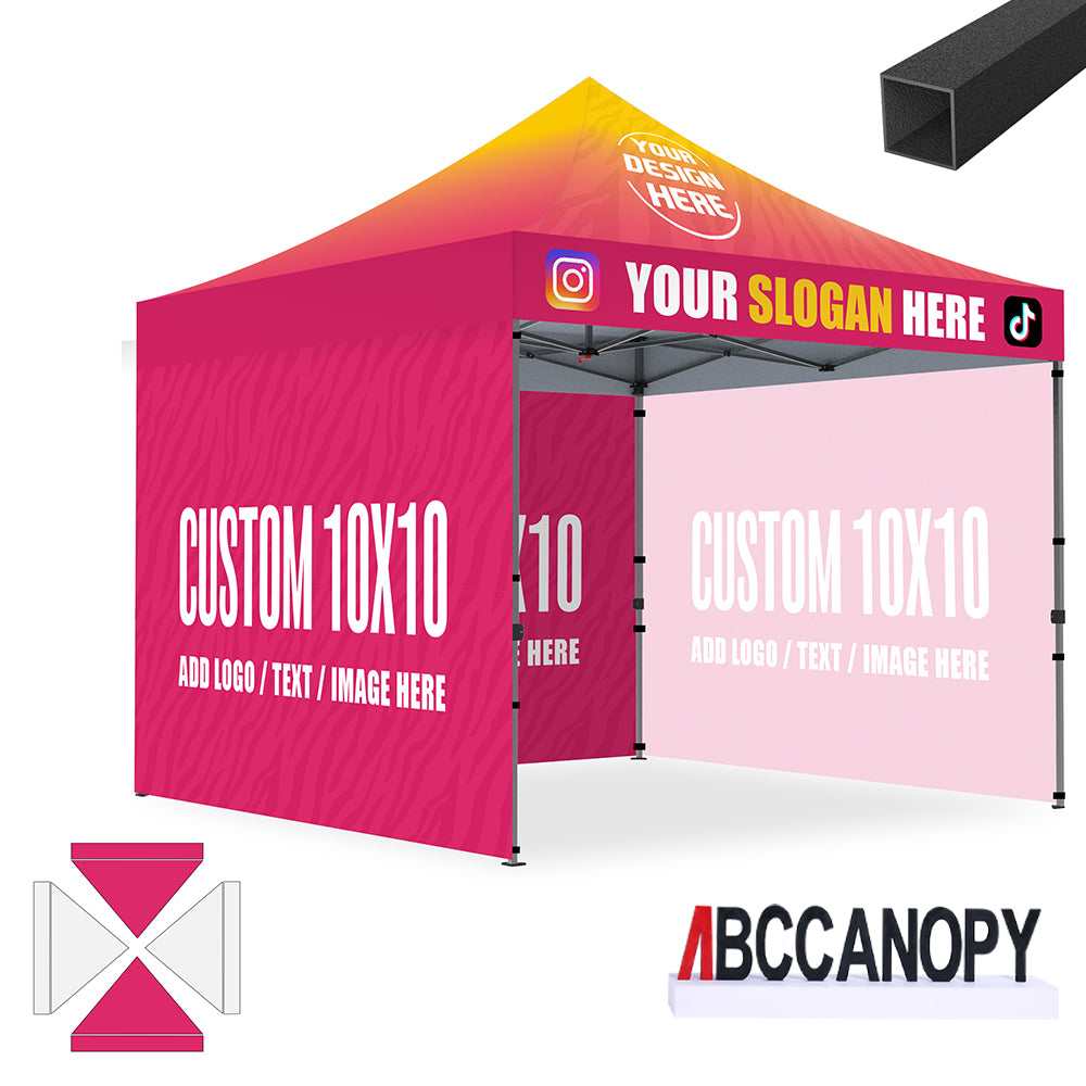 ABCCANOPY Custom Canopy Tent Pop Up Shelter (S1 Commercial) - 10x10, 10x15, 10x20