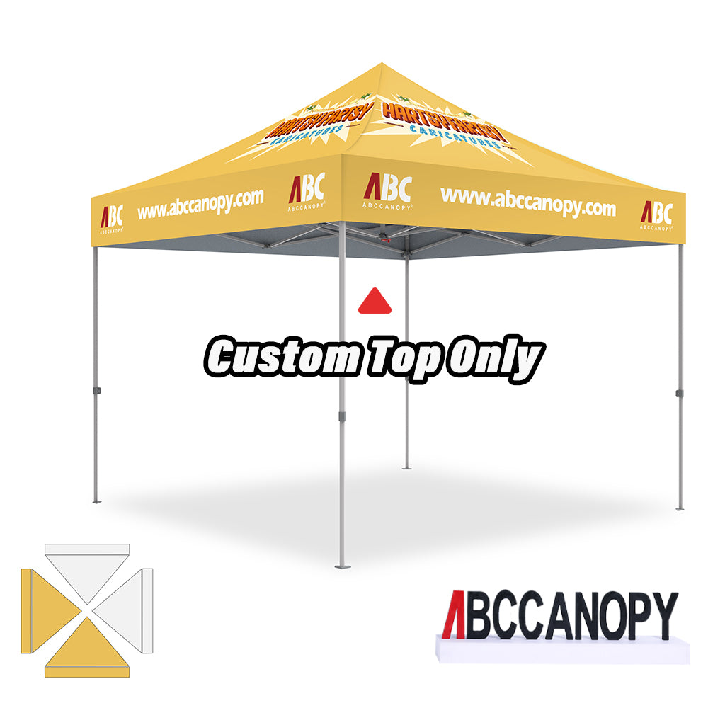 ABCCANOPY Custom Canopy Top with Logo 8x8/10x10/10x15/10x20 (Top Only)