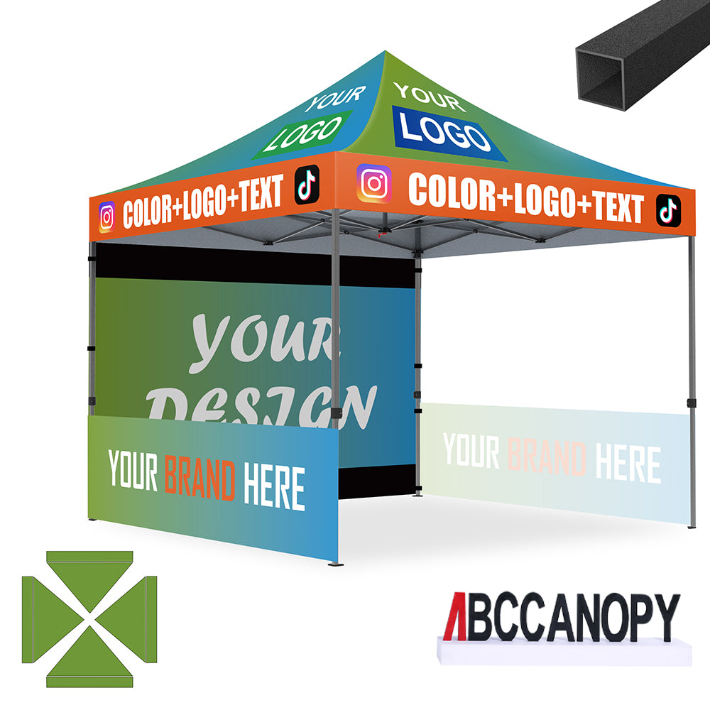 ABCCANOPY Custom Canopy Tent Pop Up Shelter (S1 Commercial) - 10x10, 10x15, 10x20