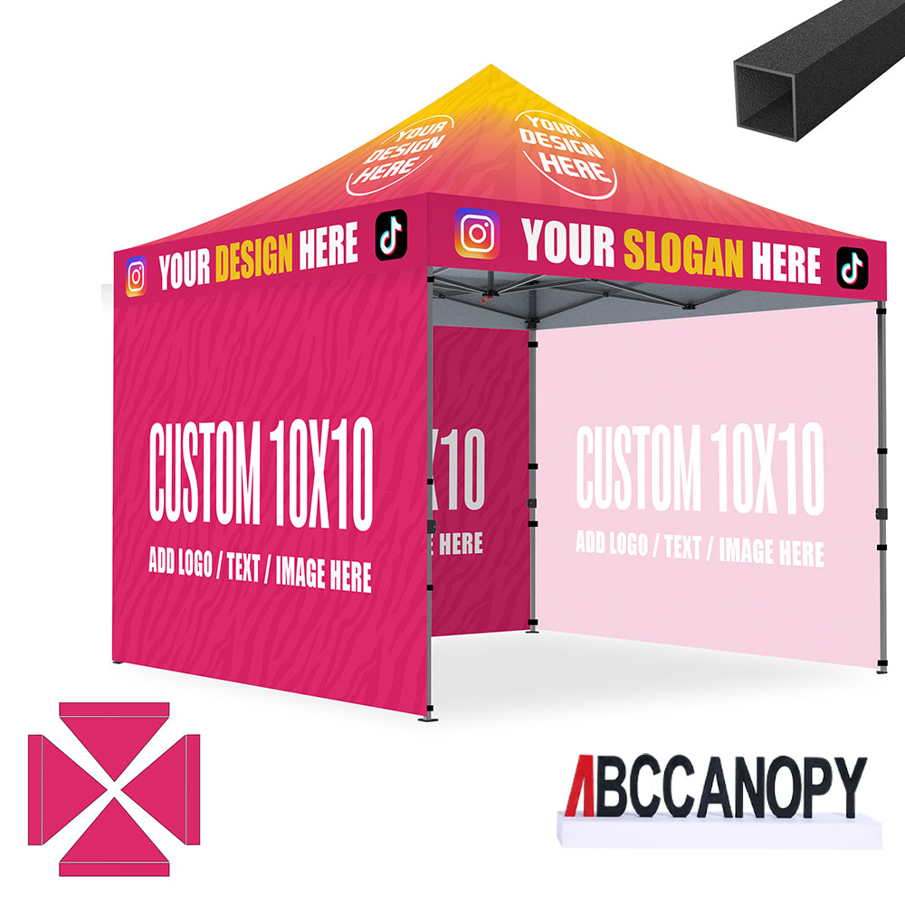 ABCCANOPY Custom Canopy Tent Pop Up Shelter (S1 Commercial) - 10x10, 10x15, 10x20