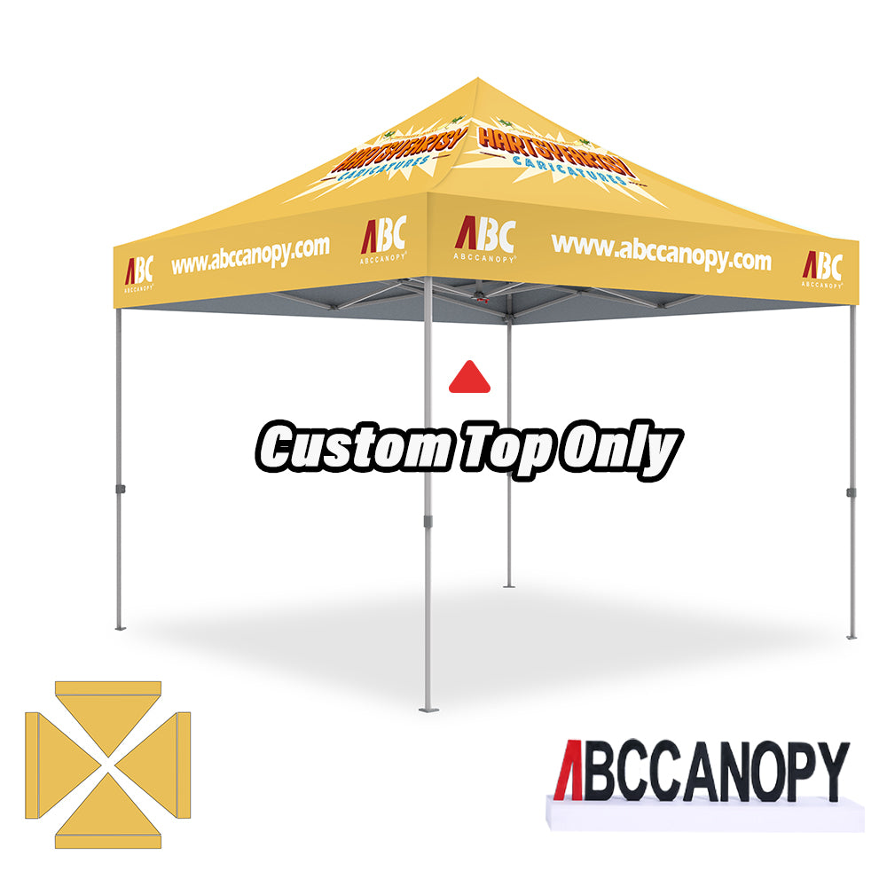 ABCCANOPY Custom Canopy Top with Logo 8x8/10x10/10x15/10x20 (Top Only)