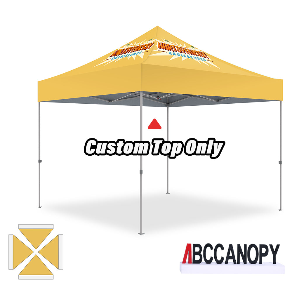 ABCCANOPY Custom Canopy Top with Logo 8x8/10x10/10x15/10x20 (Top Only)