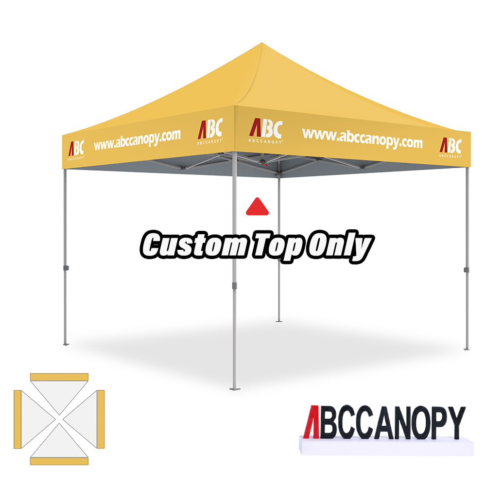 ABCCANOPY Custom Canopy Top with Logo 8x8/10x10/10x15/10x20 (Top Only)