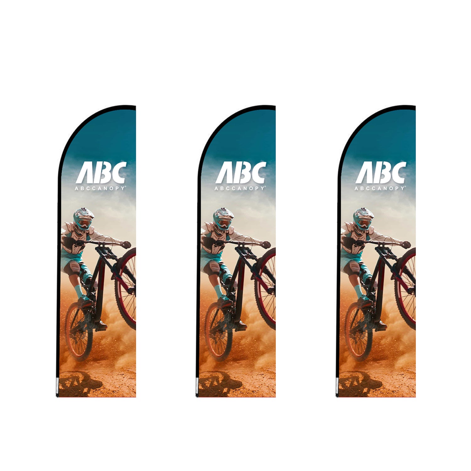 ABCCANOPY Custom Feather Blade Flag Advertising 8FT/10FT/12FT (Flag Only)