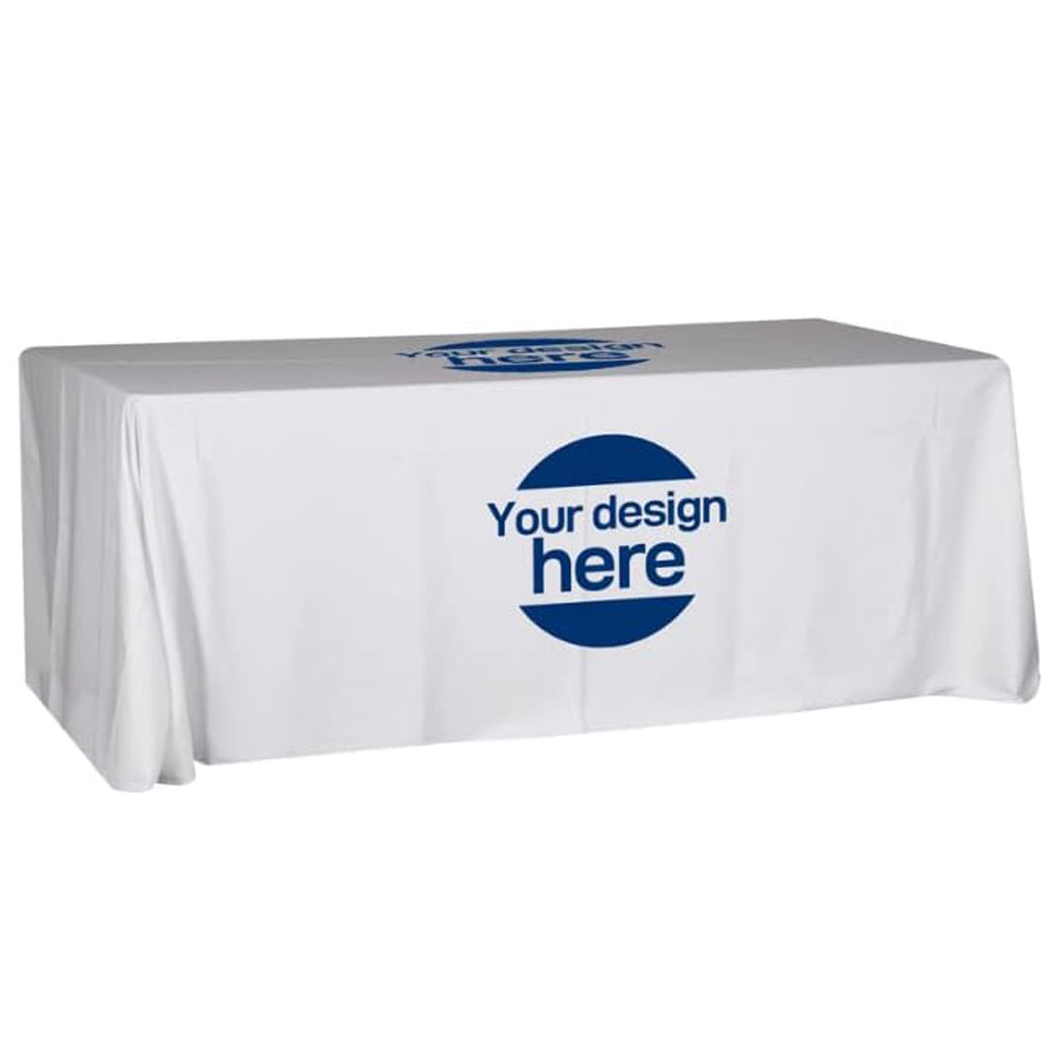 Custom 4FT/6FT/8FT Personalized Table Cover with Business Logo Text