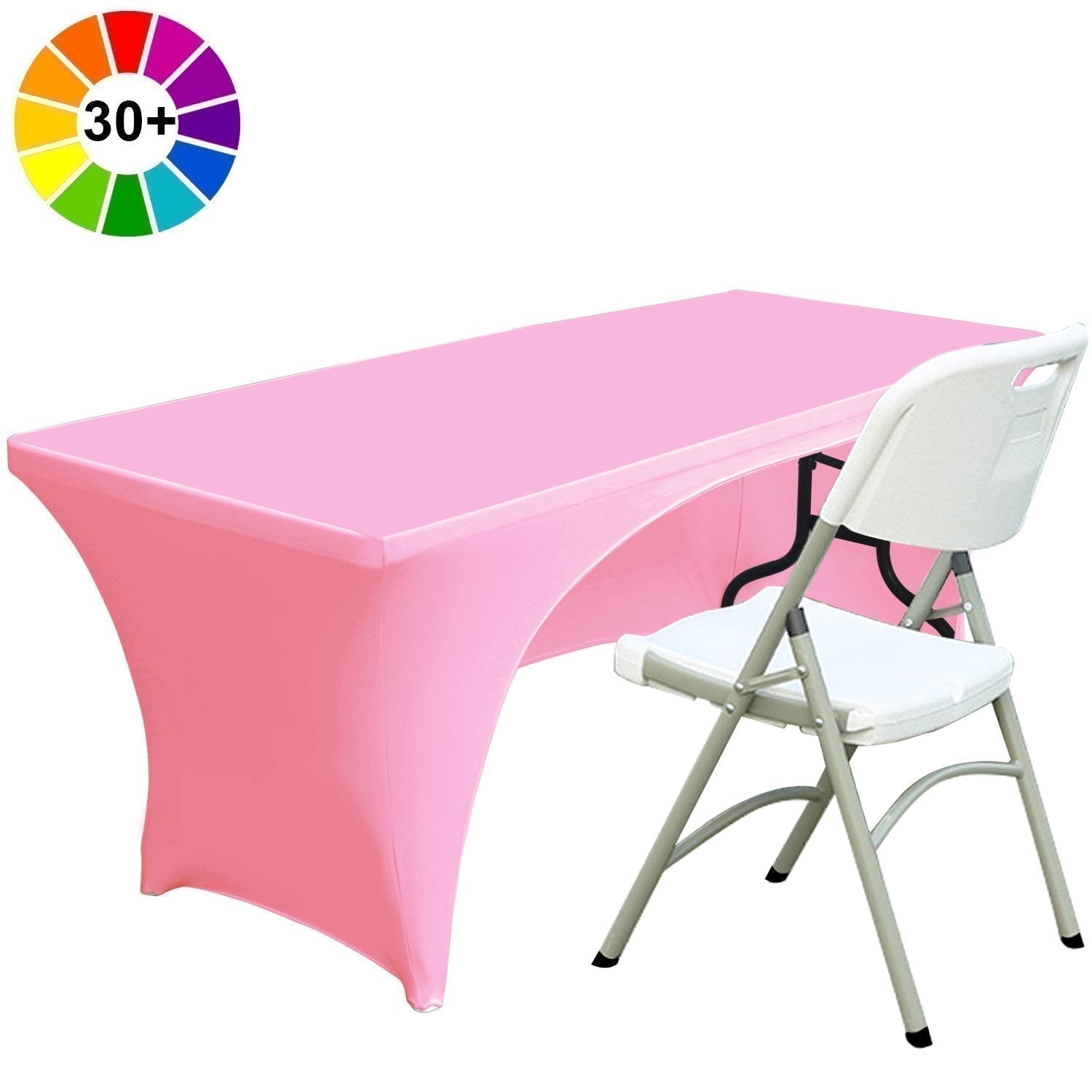 Spandex Table Cover Fitted Polyester Tablecloth (Incomplete encirclement)