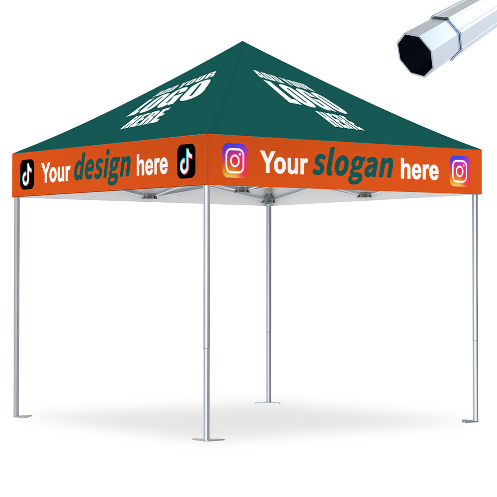 ABCCANOPY Custom Canopy Tent Aluminum Pop Up Shelter (S3 Professional) - 10x10