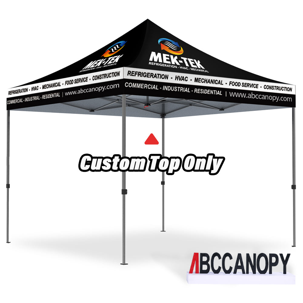 ABCCANOPY Custom Canopy Top with Logo 8x8/10x10/10x15/10x20 (Top Only)