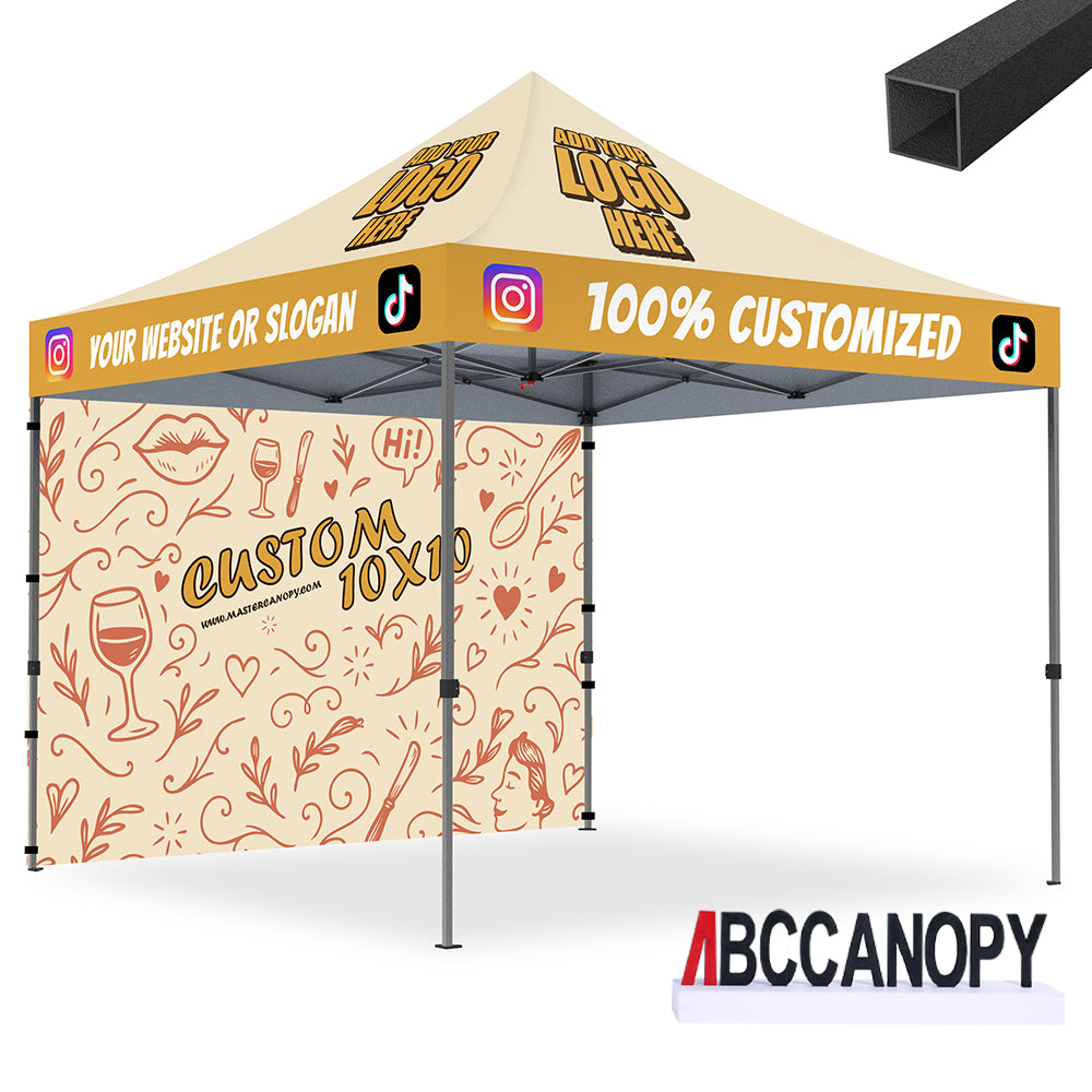 ABCCANOPY Custom Canopy Tent Pop Up Shelter (S1 Commercial) - 10x10, 10x15, 10x20