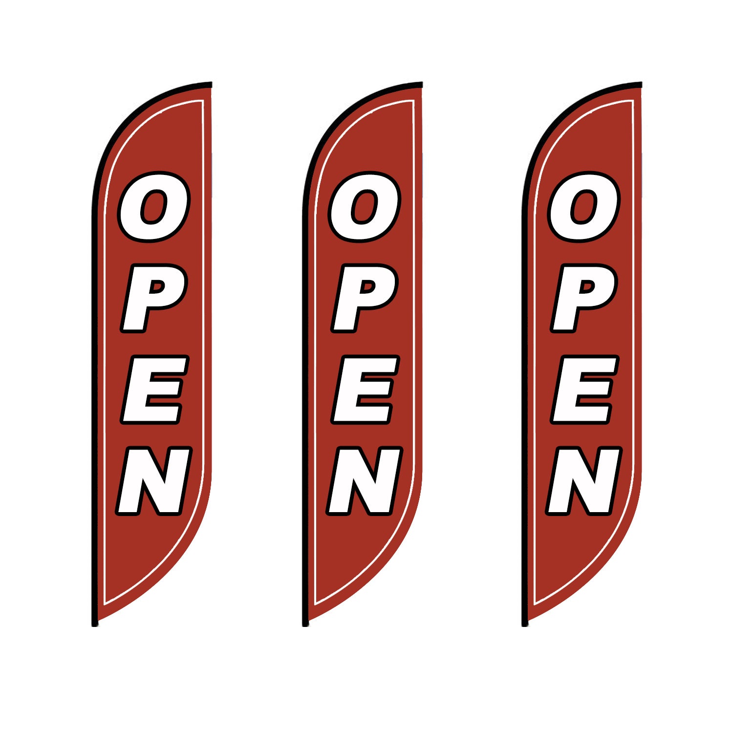 ABCCANOPY Custom Feather Blade Flag Advertising 8FT/10FT/12FT (Flag Only)