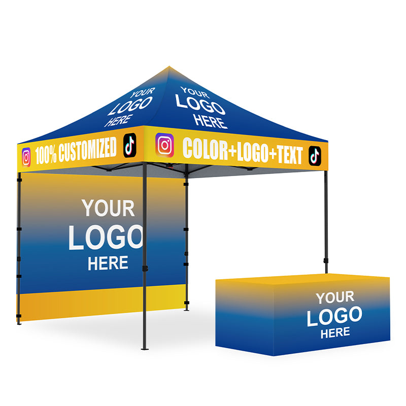 ABCCANOPY 10x10 Custom Canopy Full Case Vision Super Value Package (S1 Commercial)