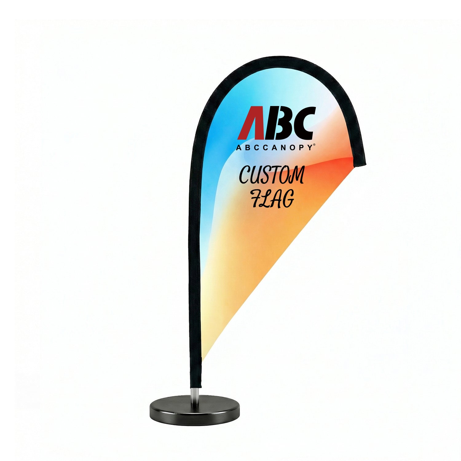 Custom Teardrop Table Flag 20x38cm