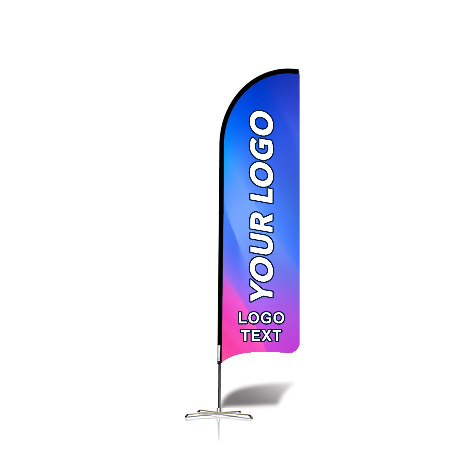 ABCCANOPY Custom Double Sided Teardrop Feather Flag Advertising 8FT/10FT/12FT (1 Flag)