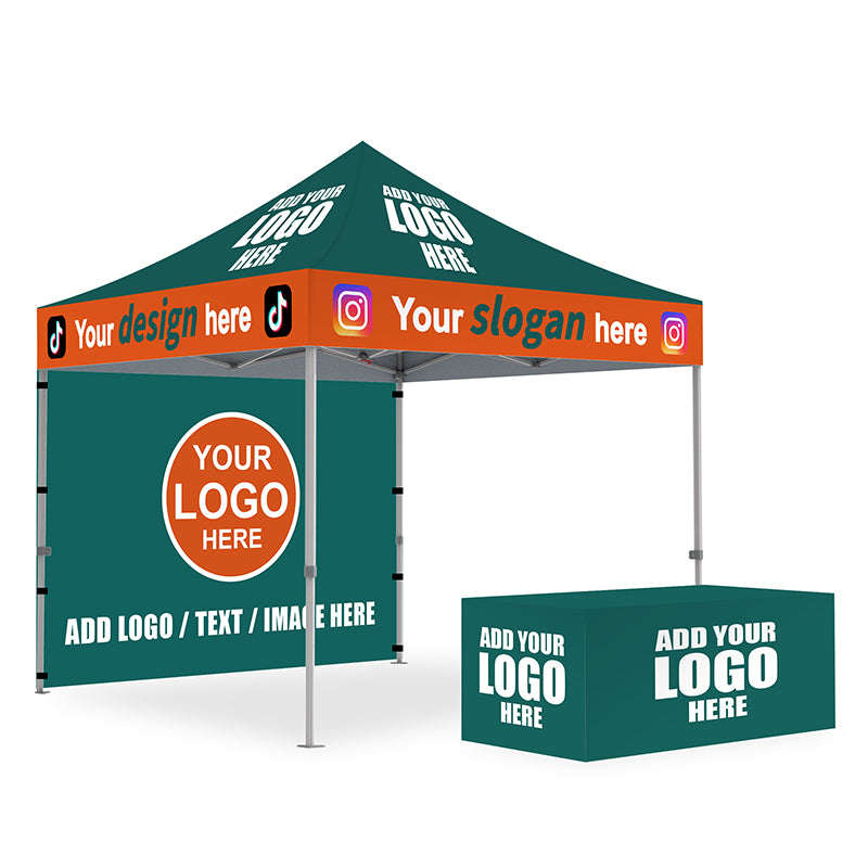 ABCCANOPY 10x10 Custom Canopy Heavy Duty Full Case Vision Super Value Package (S2 Premium)