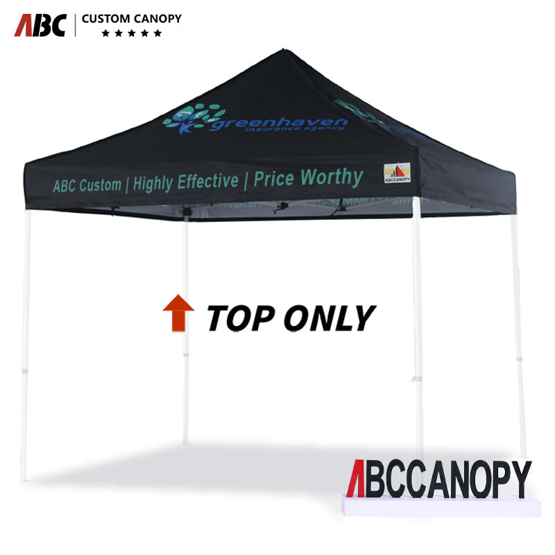 Custom Top with Logo for 8x8/10x10/10x15/10x20 Pop Up Tent (Top only)