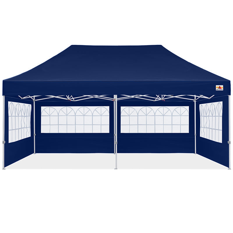 ABCCANOPY Pop Up Church Canopy Tent with Window Sidewalls (S1 Commercial) - 8x8, 10x10, 10x15, 10x20