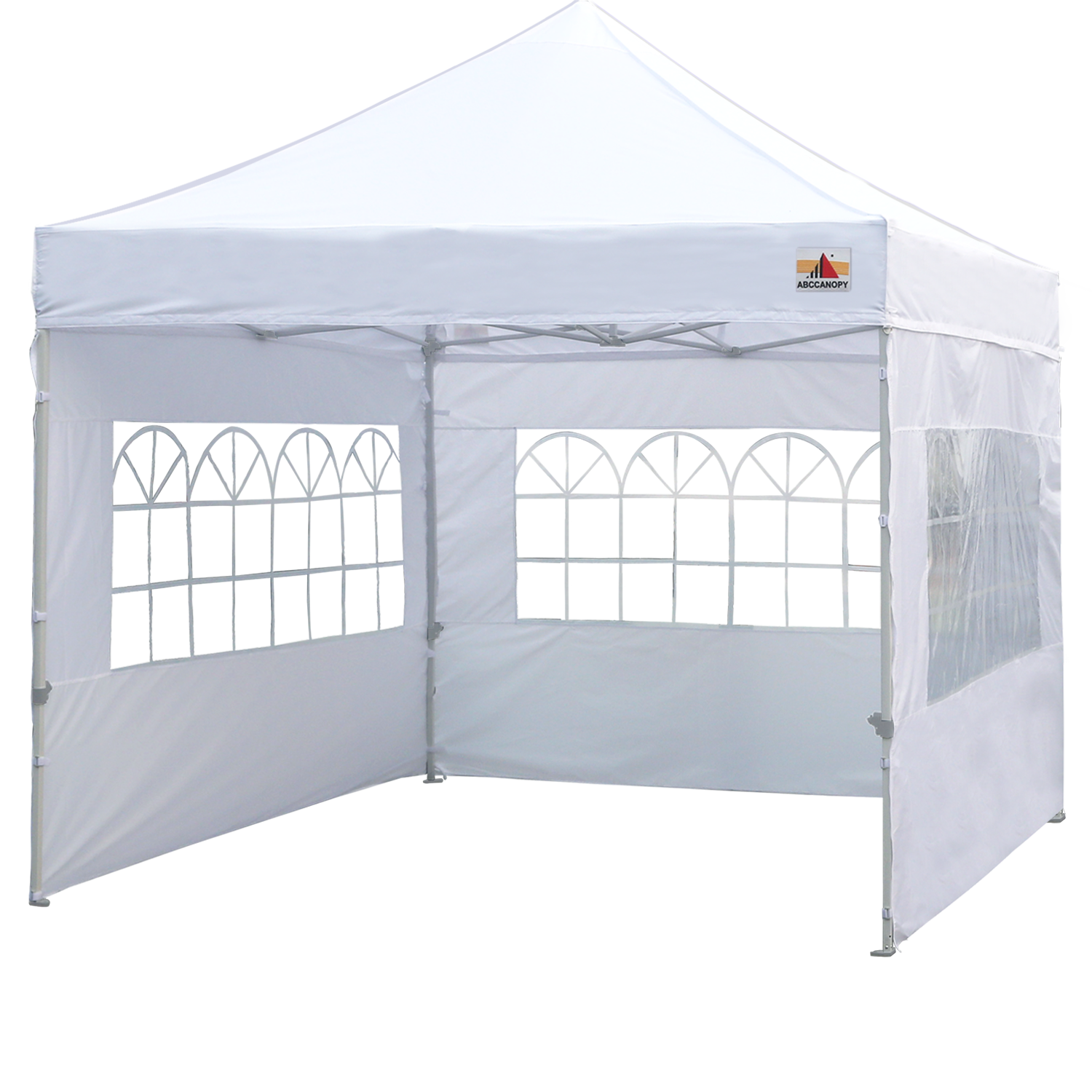 ABCCANOPY Pop Up Church Canopy Tent with Window Sidewalls (S1 Commercial) - 8x8, 10x10, 10x15, 10x20