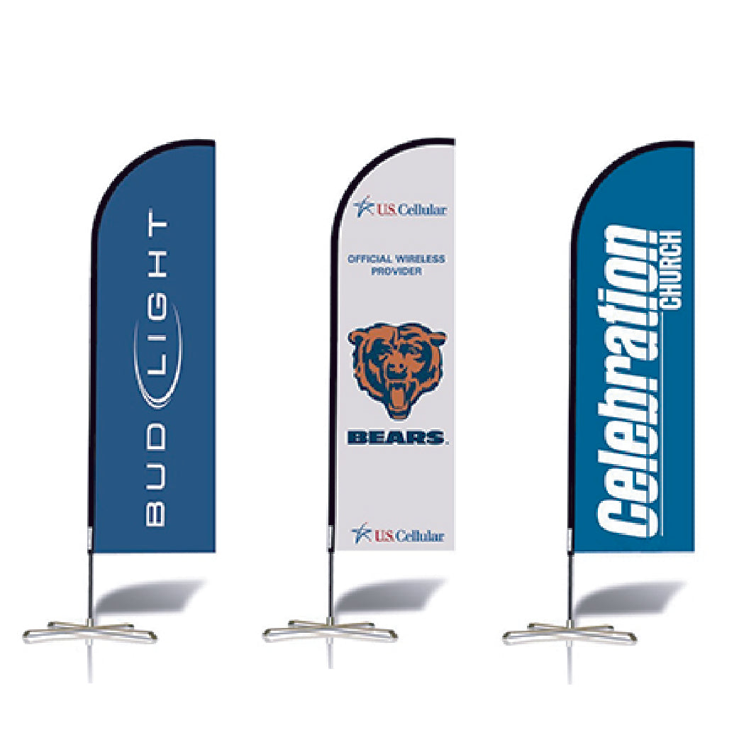 Custom Advertising Double Sided Feather Flags 8FT/10FT/12FT(1 Flag)