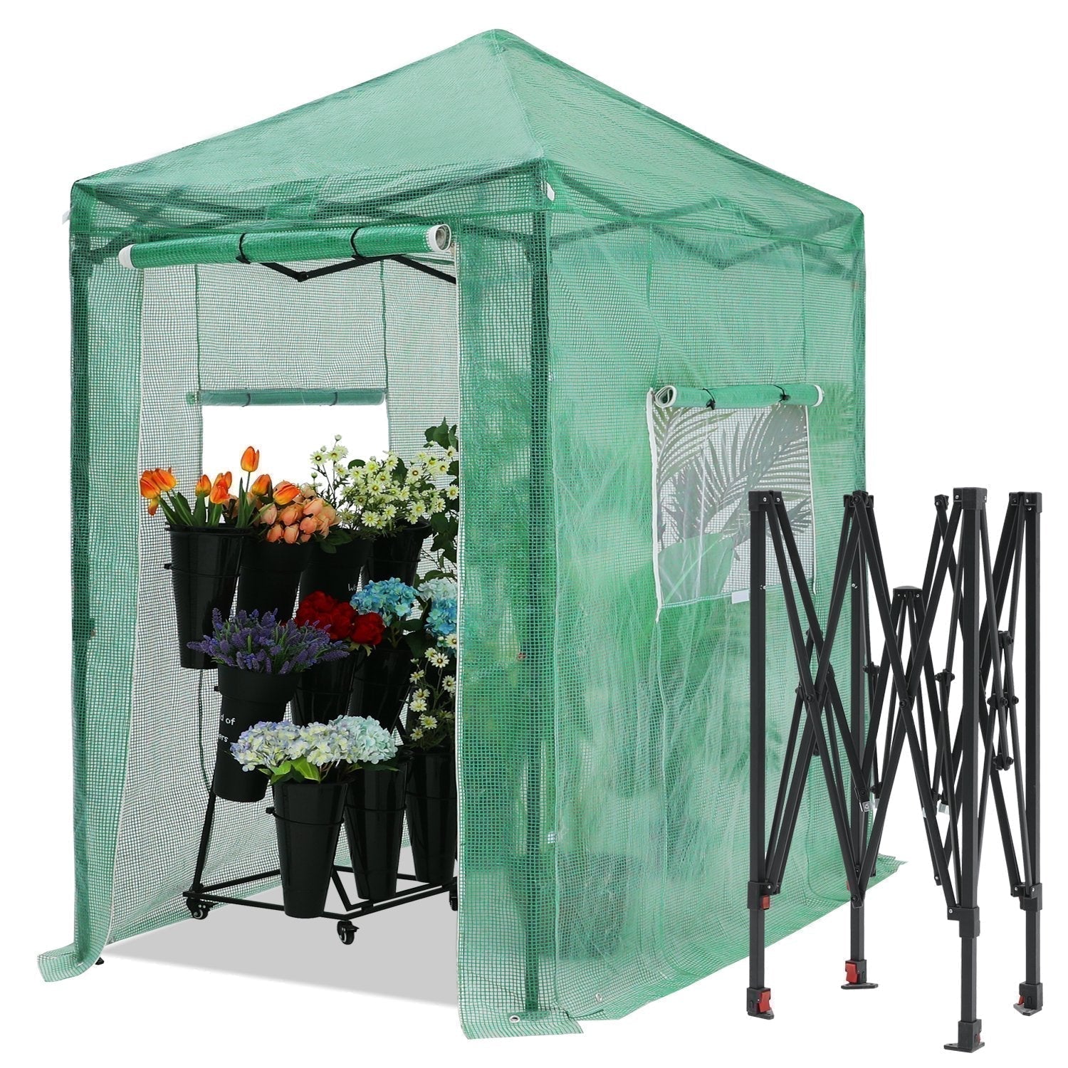 Pop Up Greenhouse Walk-in Garden Greenhouse - ABC-CANOPY