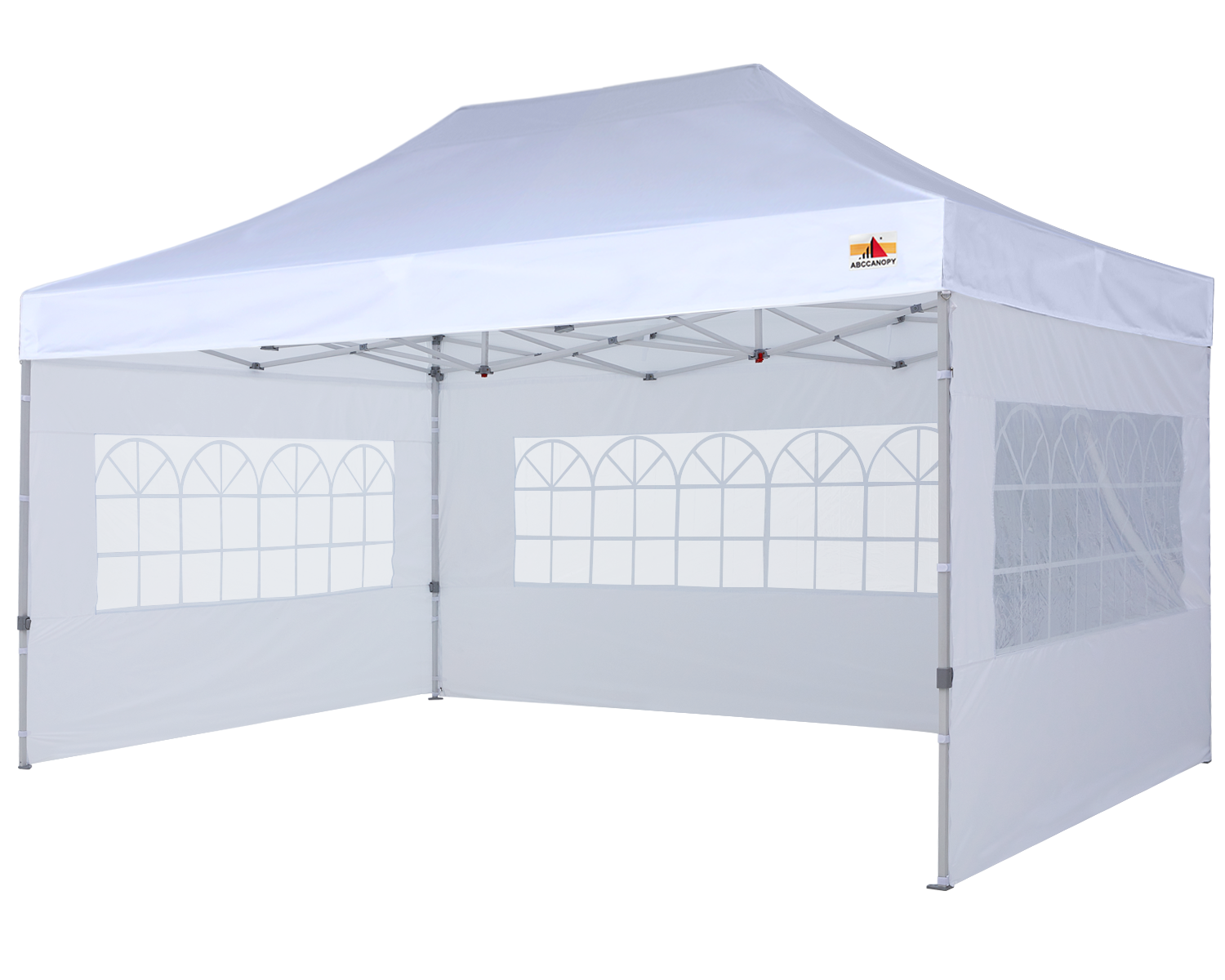 ABCCANOPY Pop Up Church Canopy Tent with Window Sidewalls (S1 Commercial) - 8x8, 10x10, 10x15, 10x20