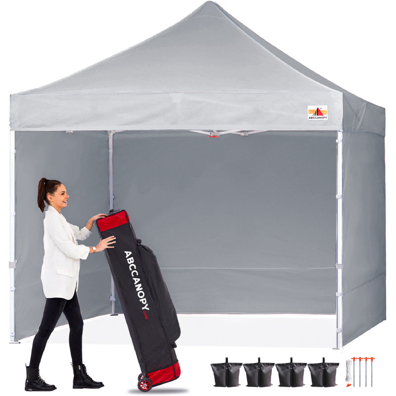 ABCCANOPY S1 Commercial Pop Up Canopy Tent with Sidewalls - 8x8, 8x12, 8x16