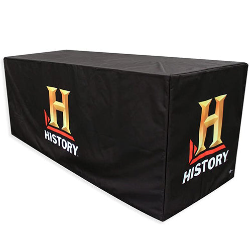 Custom 4FT/6FT/8FT Personalized Table Cover with Business Logo Text