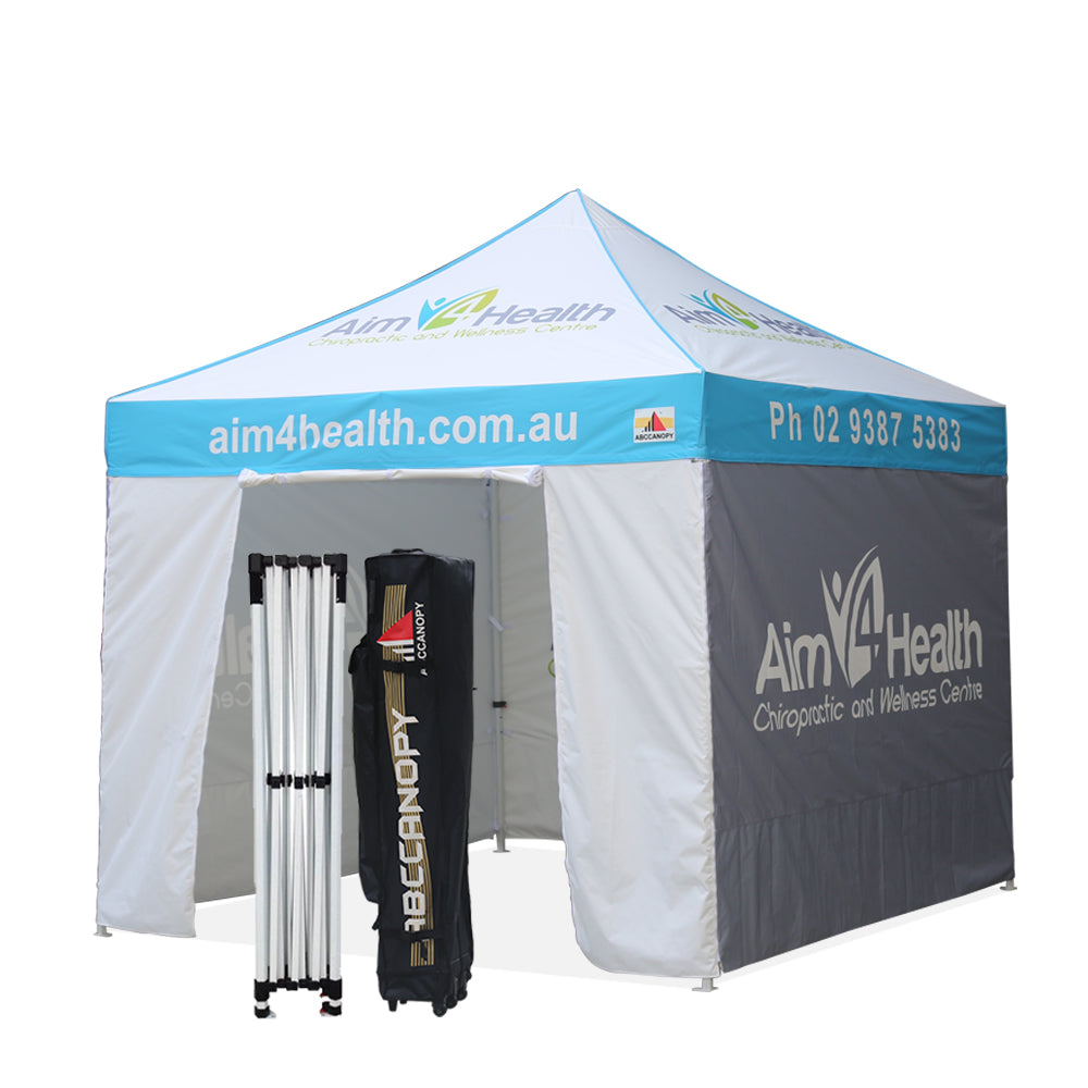 S2 Premium Heavy Duty Pop Up 10x10 Custom Personalized Canopy Tent