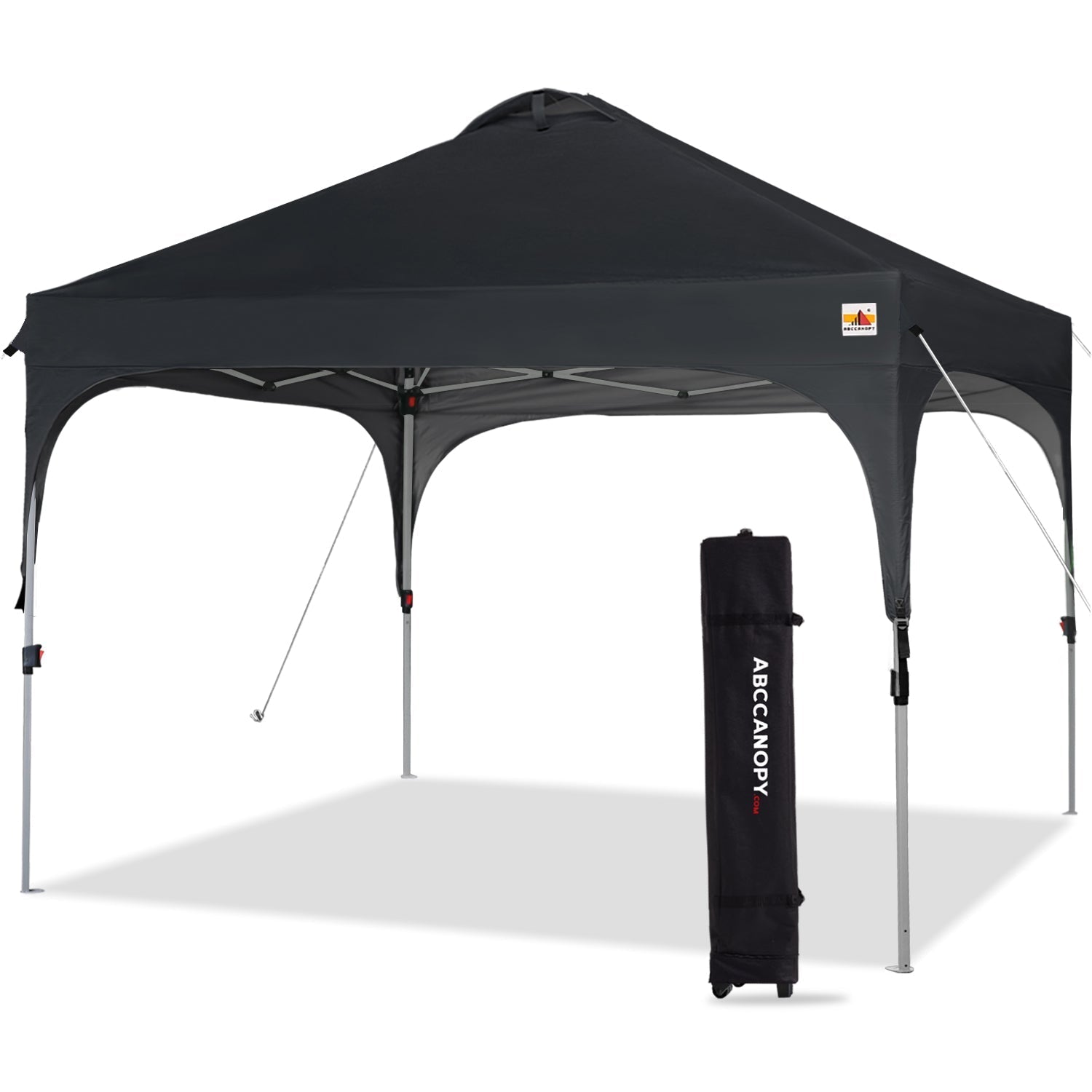black canopy tent ABCCANOPY Instant Pop‐Up Canopy Tent for Camping & Beach