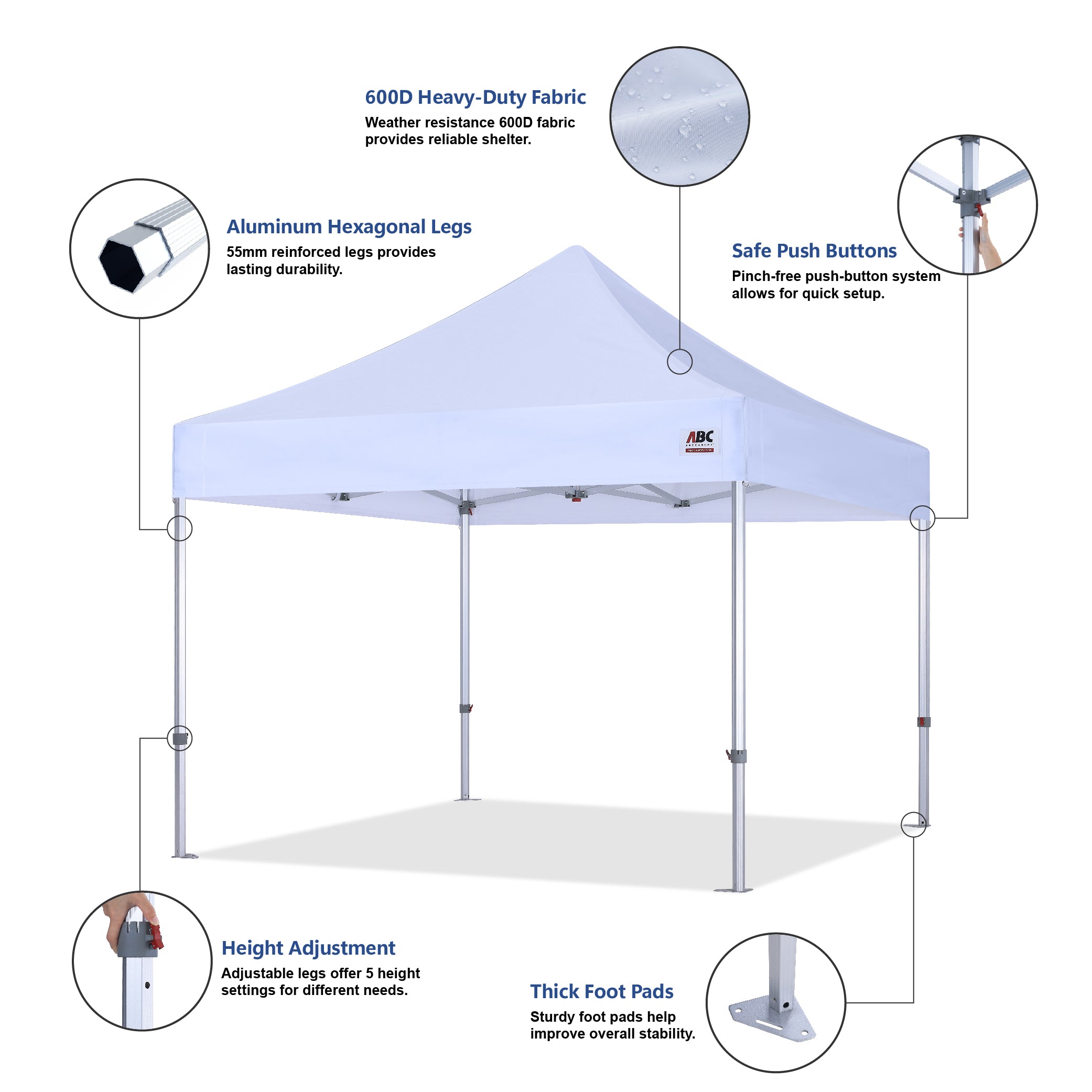 S3 BenchMark Brio® - Fort Aluminum Canopy Tent