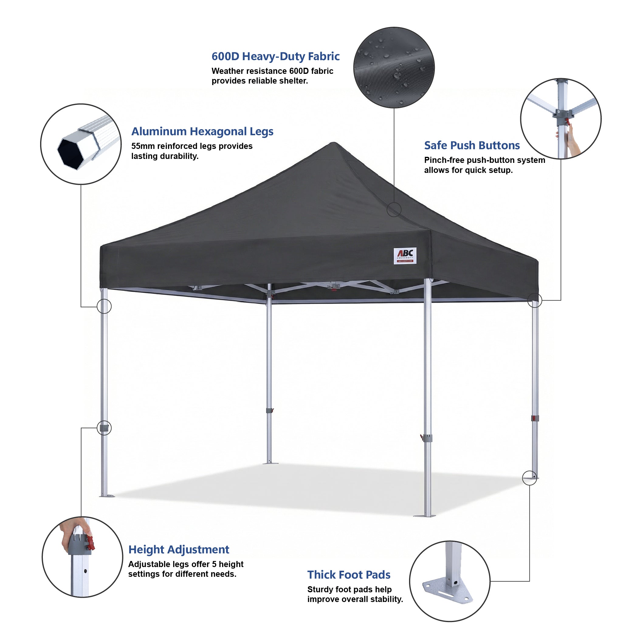 S3 BenchMark Brio® - Fort Aluminum Canopy Tent