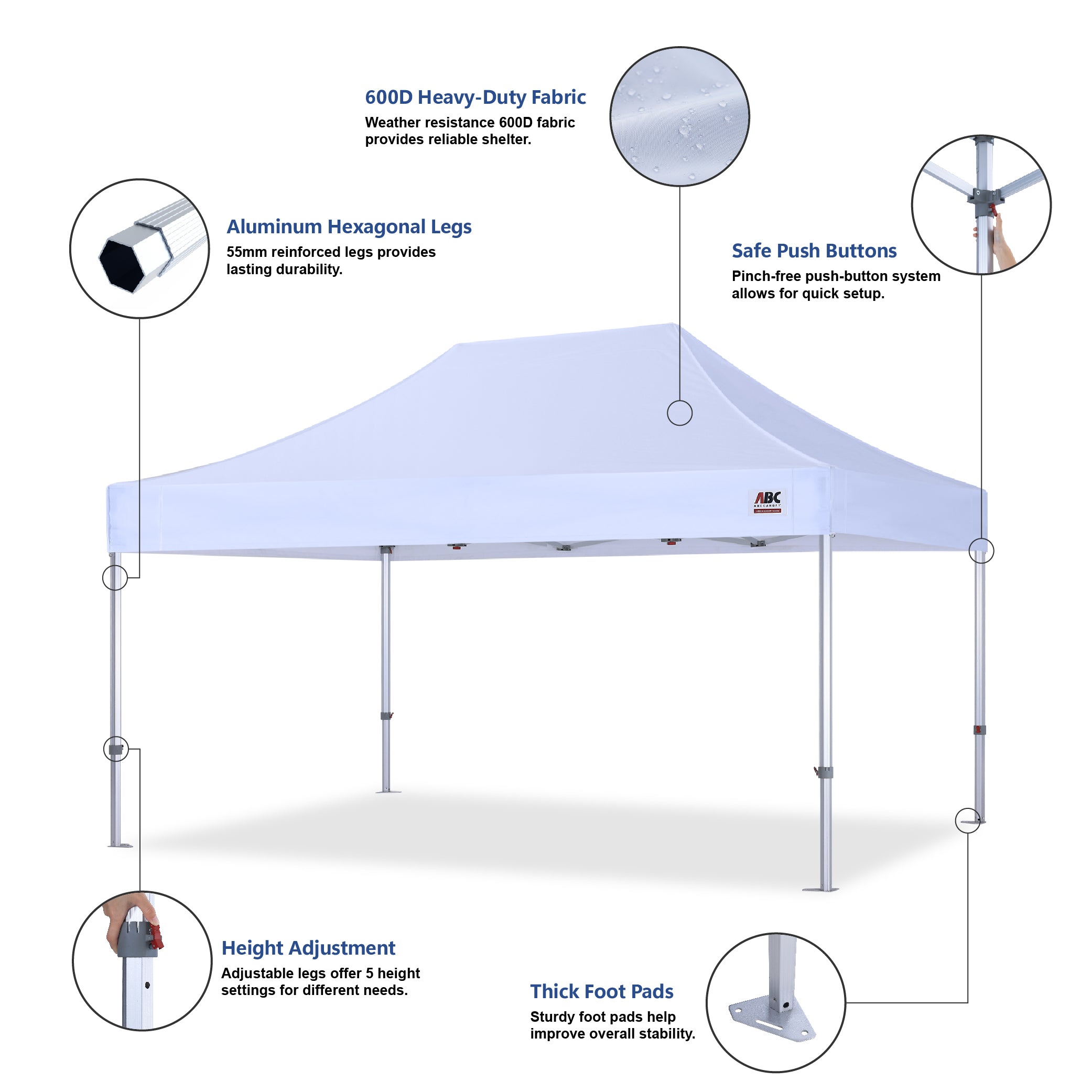 S3 BenchMark Brio® - Fort Aluminum Canopy Tent