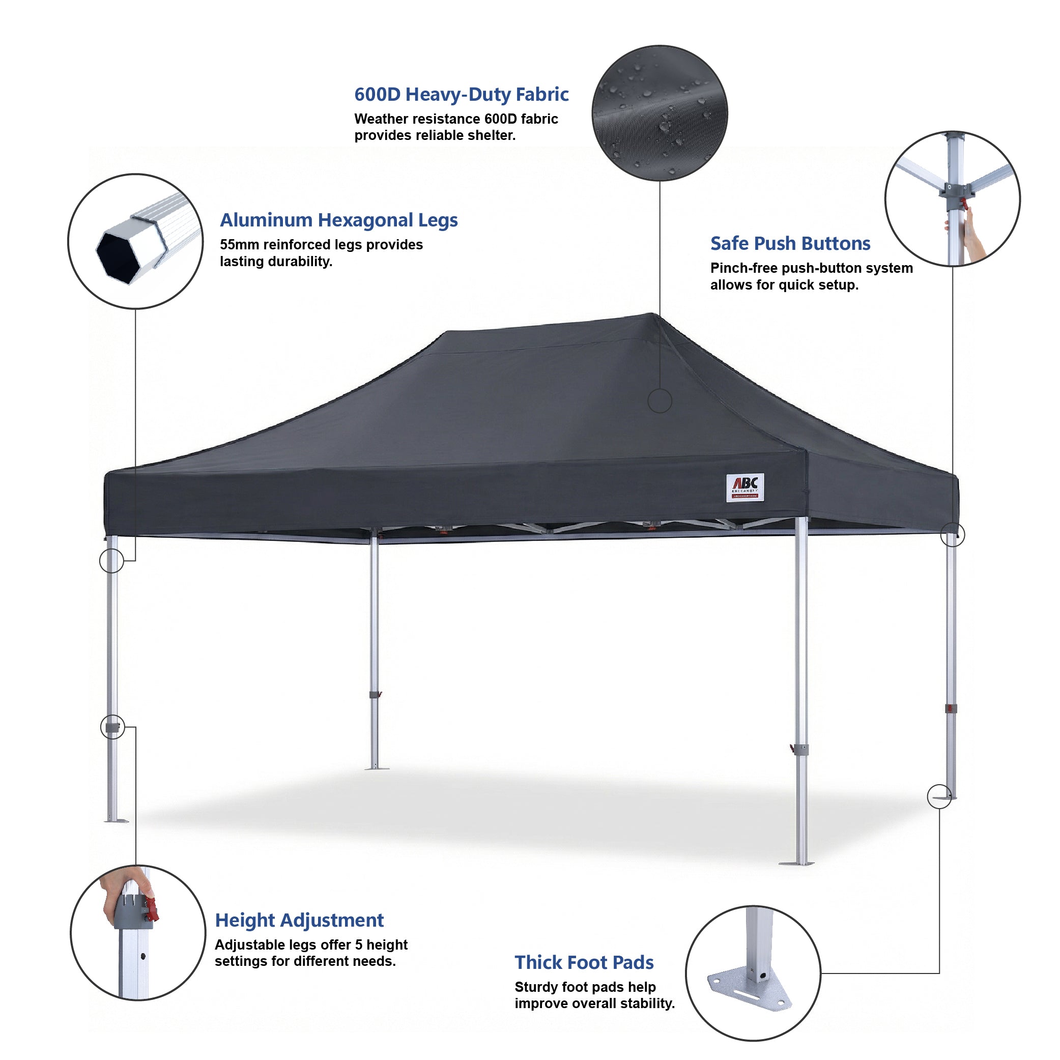 S3 BenchMark Brio® - Fort Aluminum Canopy Tent
