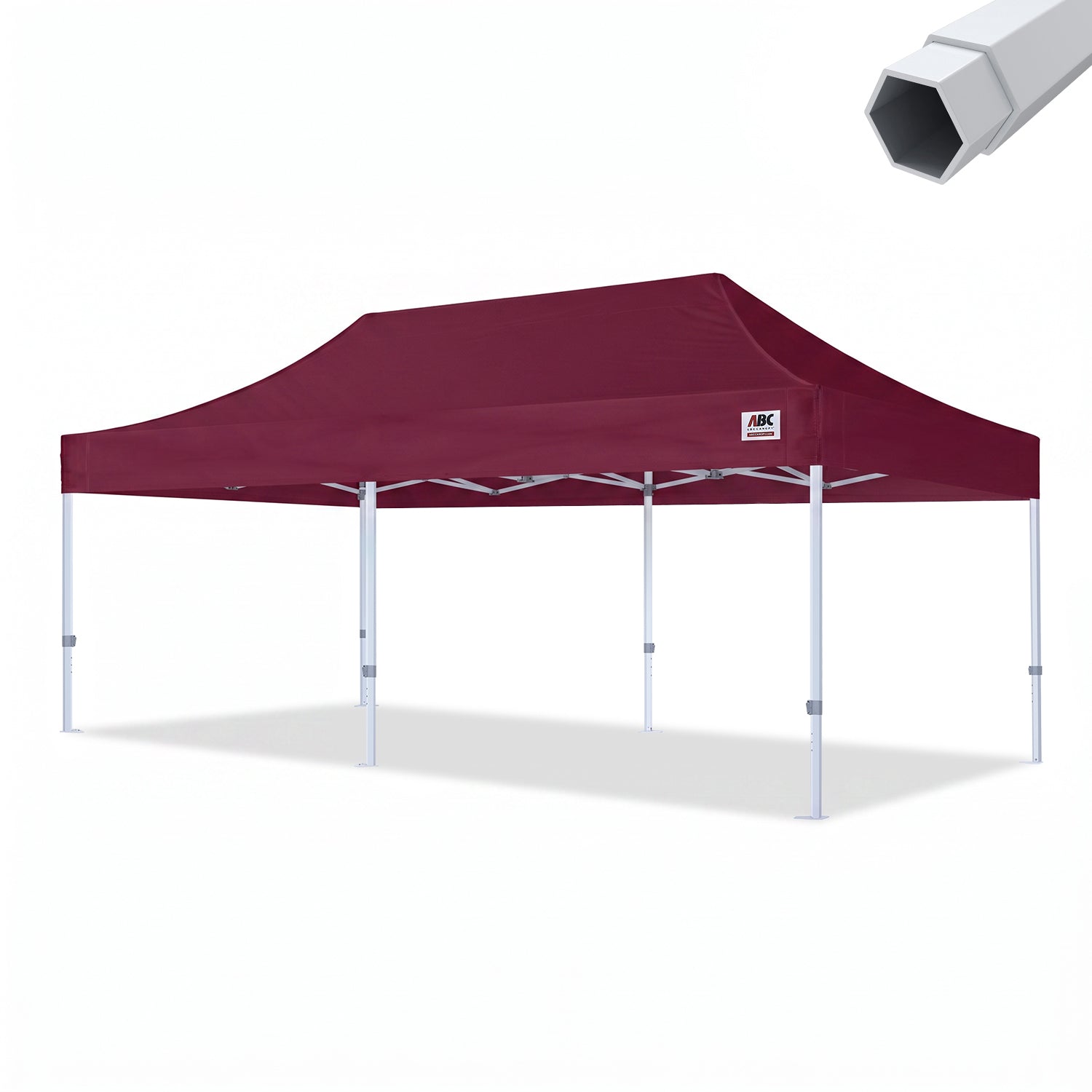 ABCCANOPY S1 Nova Base™-Frame Pro Hexagonal Pop Up Canopy Tent 10x10/10x15/10x20
