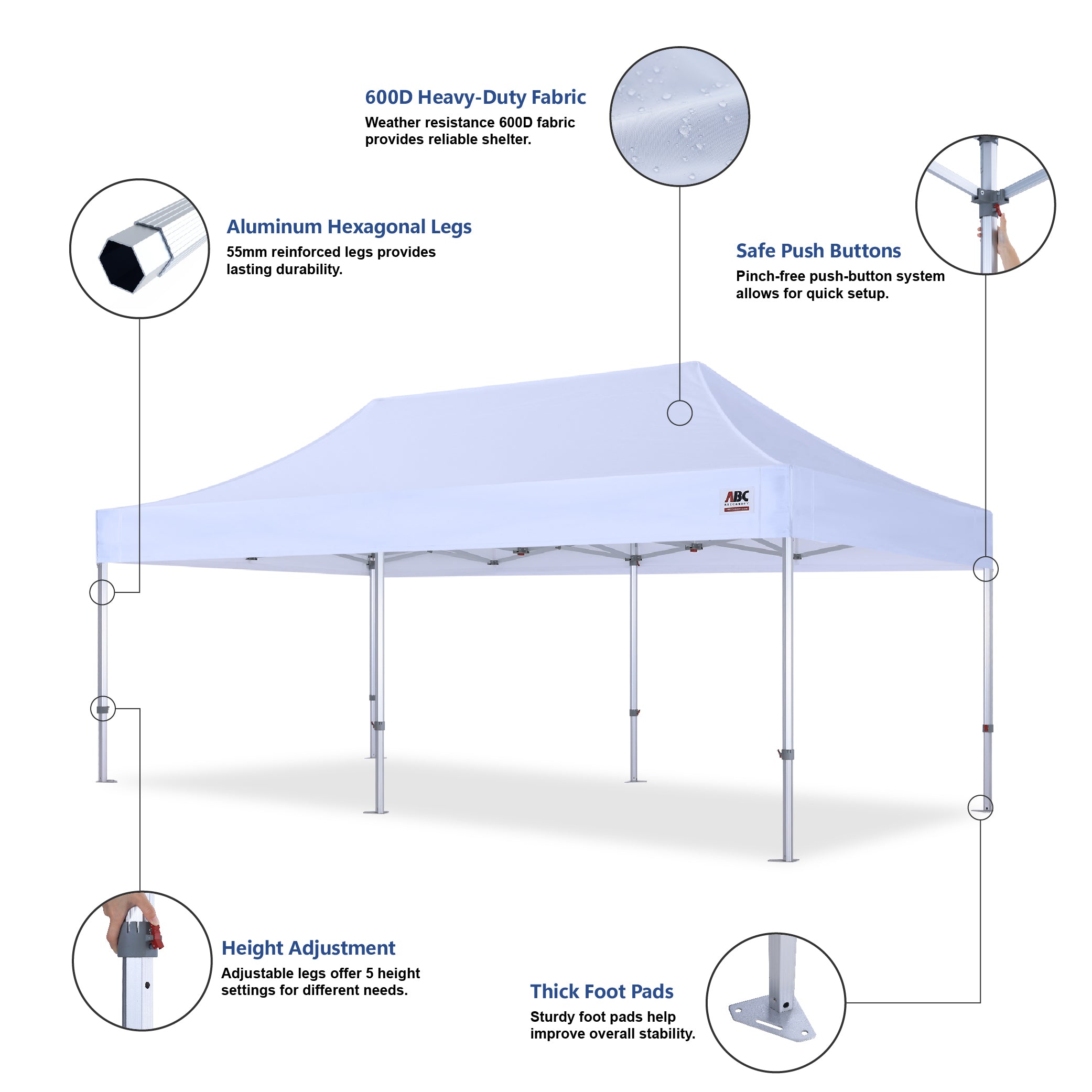 S3 BenchMark Brio® - Fort Aluminum Canopy Tent