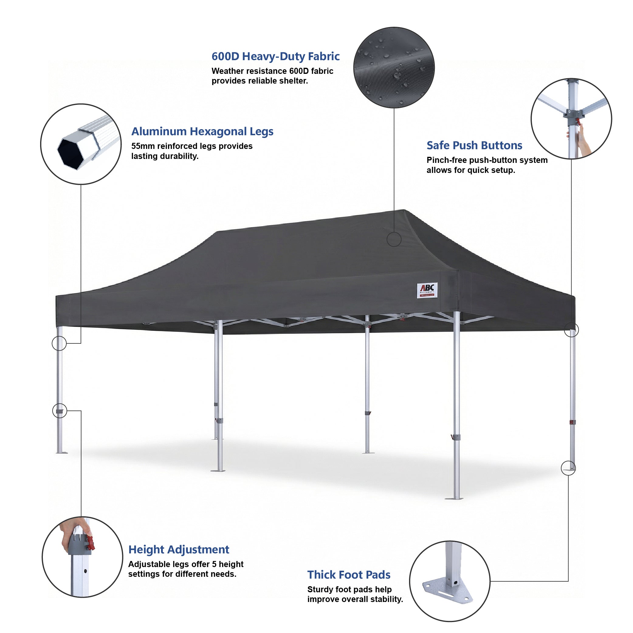 S3 BenchMark Brio® - Fort Aluminum Canopy Tent