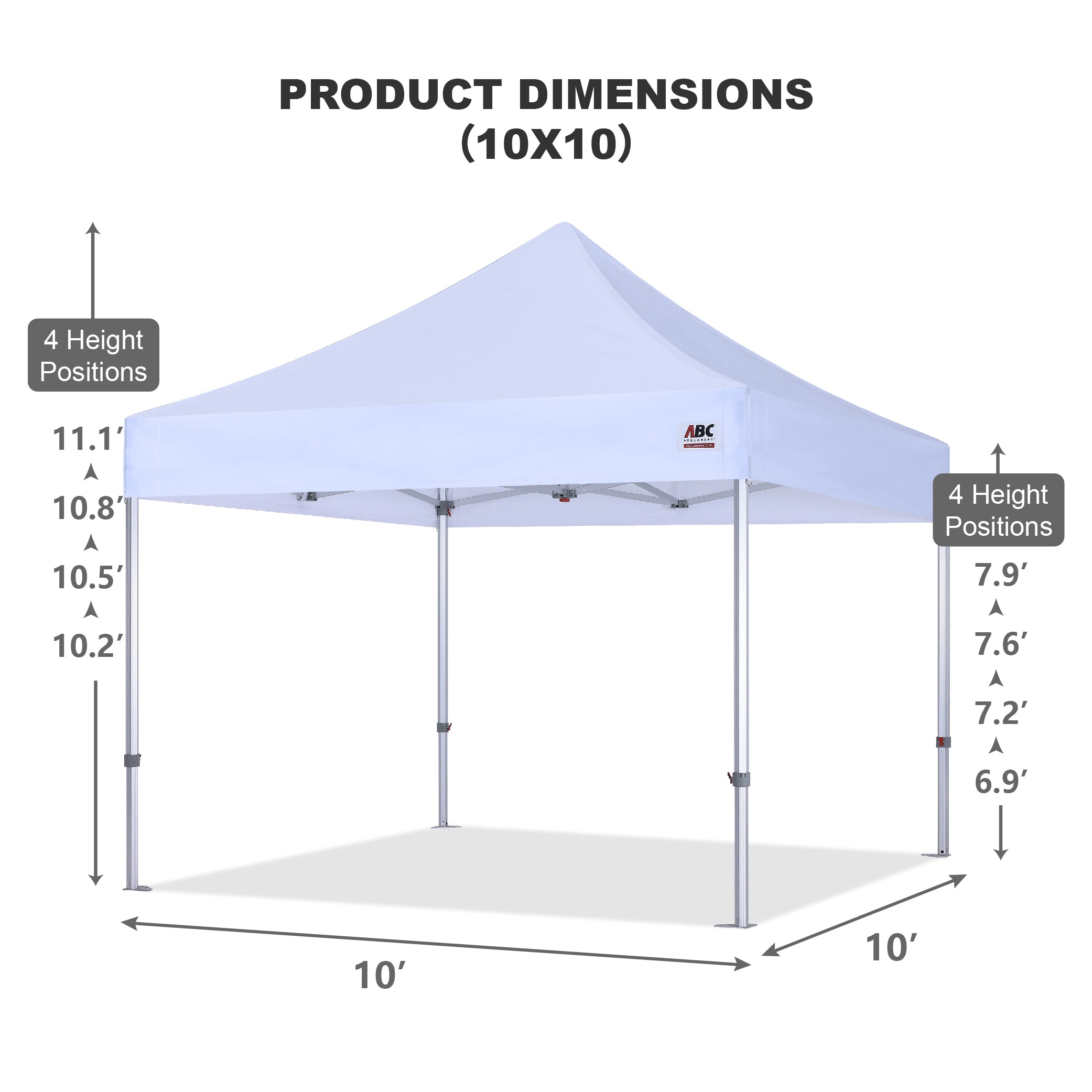 S3 BenchMark Brio® - Fort Aluminum Canopy Tent