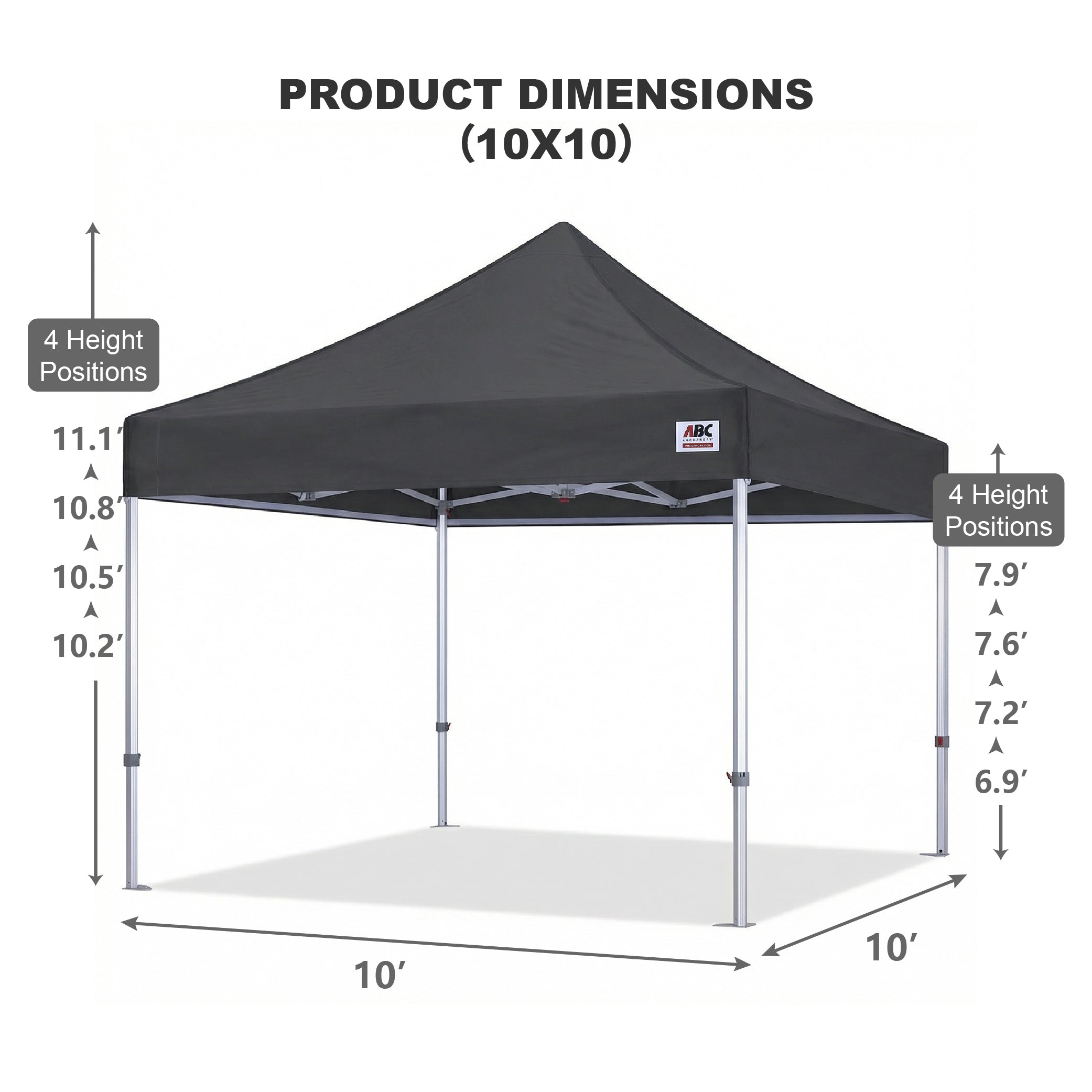 S3 BenchMark Brio® - Fort Aluminum Canopy Tent