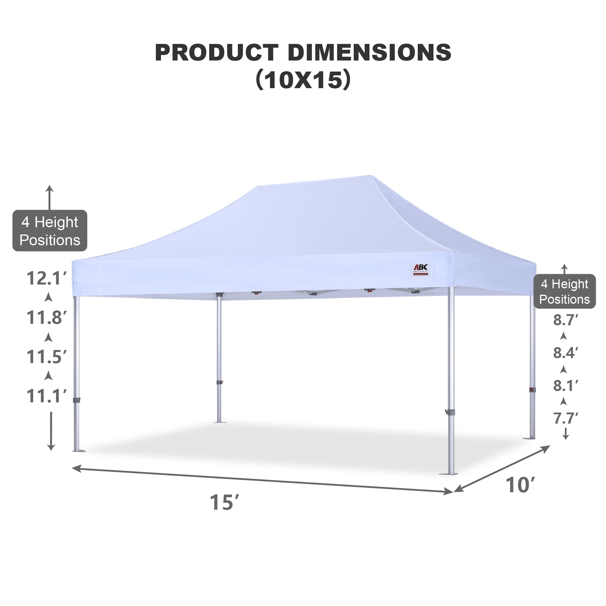 S3 BenchMark Brio® - Fort Aluminum Canopy Tent
