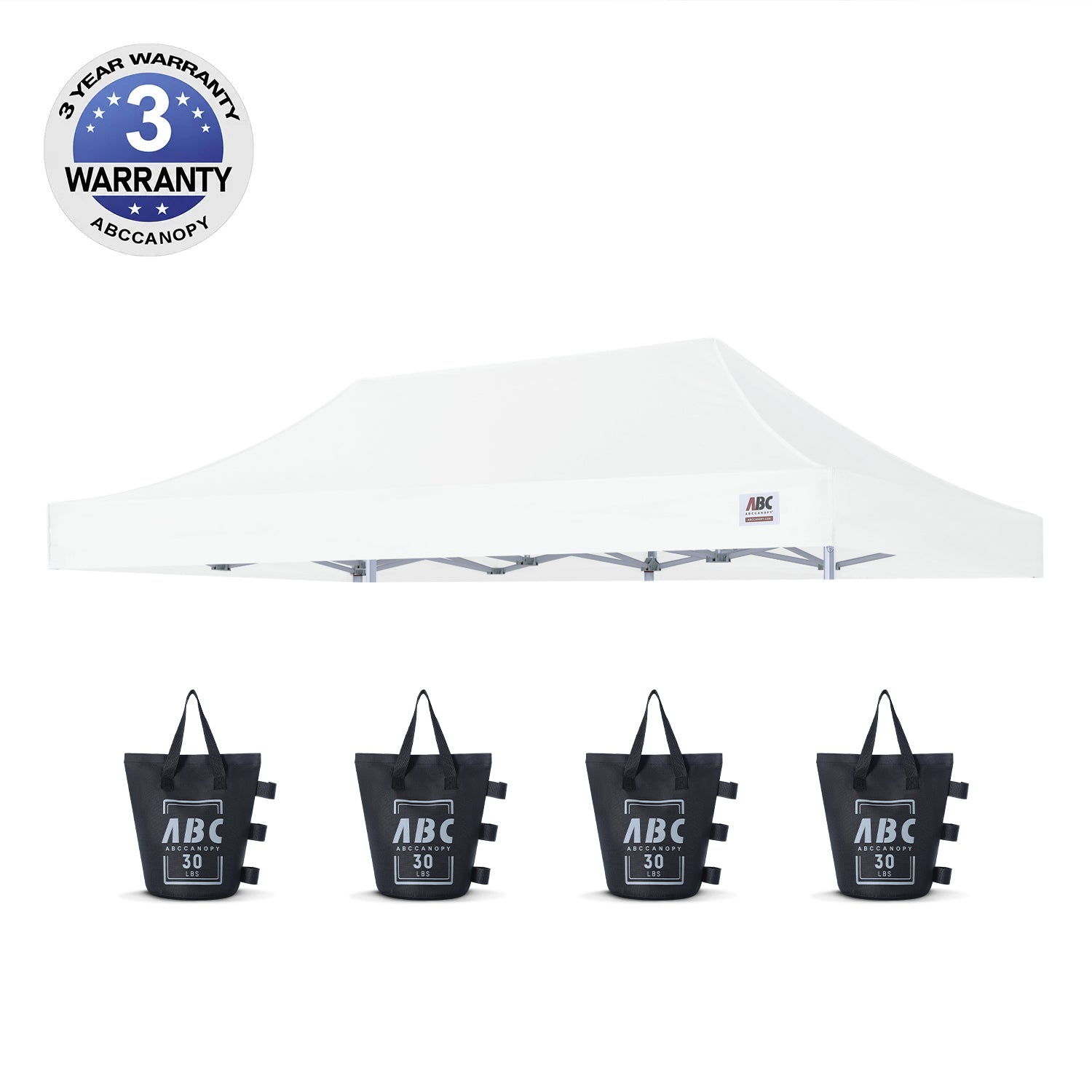 ABCCANOPY Vinyl Canopy Top 10x10, 10x15, 10x20