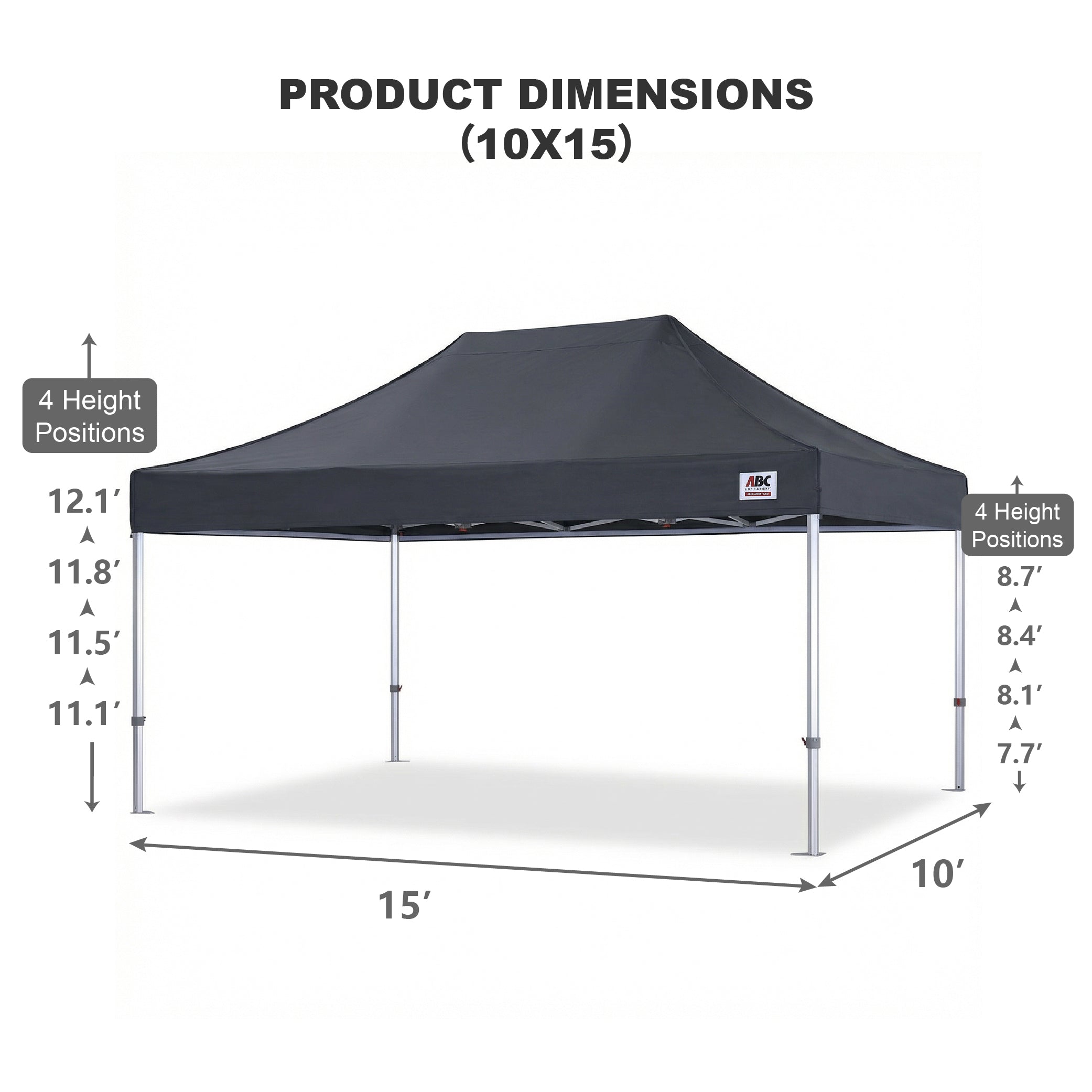 S3 BenchMark Brio® - Fort Aluminum Canopy Tent