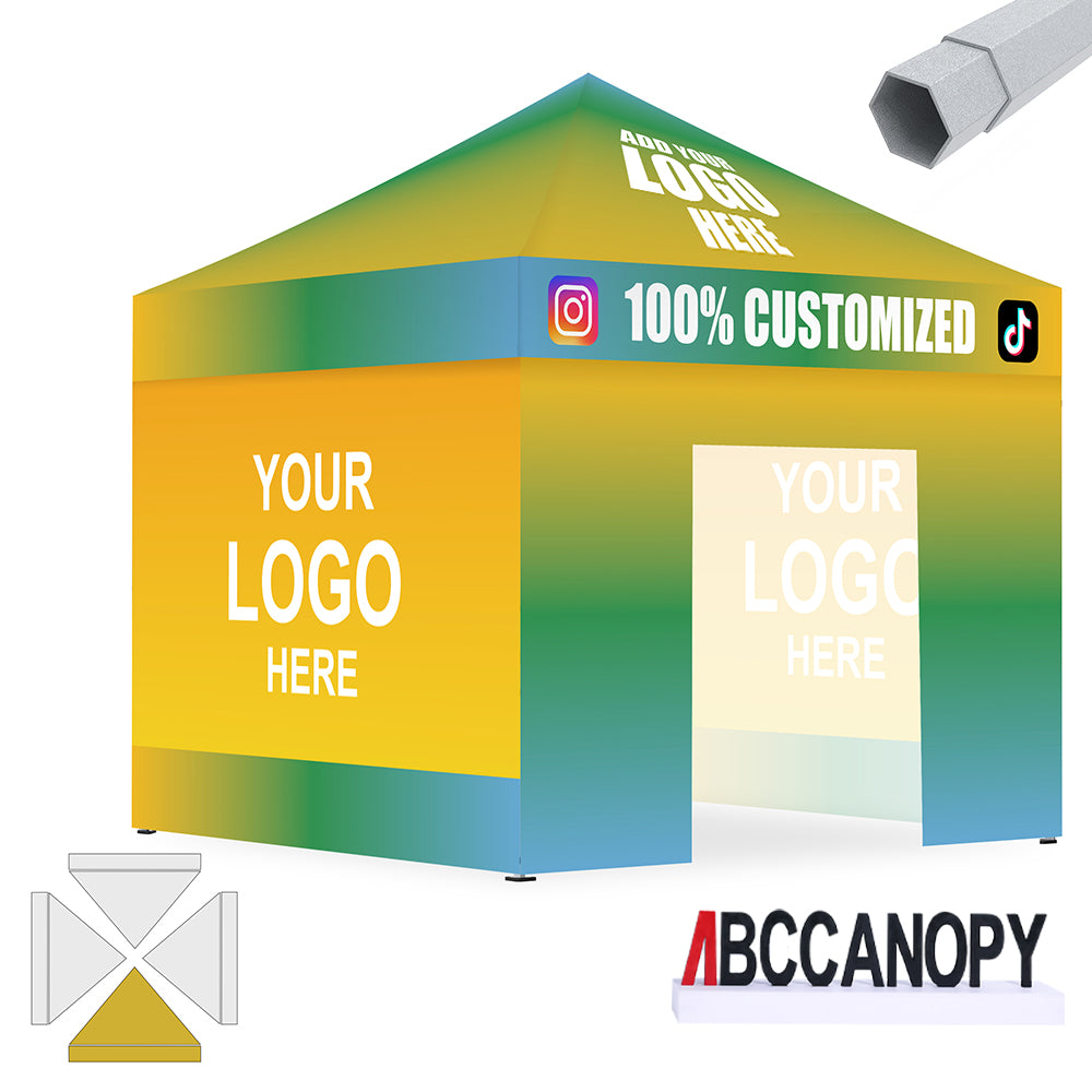 ABCCANOPY 10x10 S1/S2/S3/S4 Professional Super Duty Aluminum Custom Canopy Tent