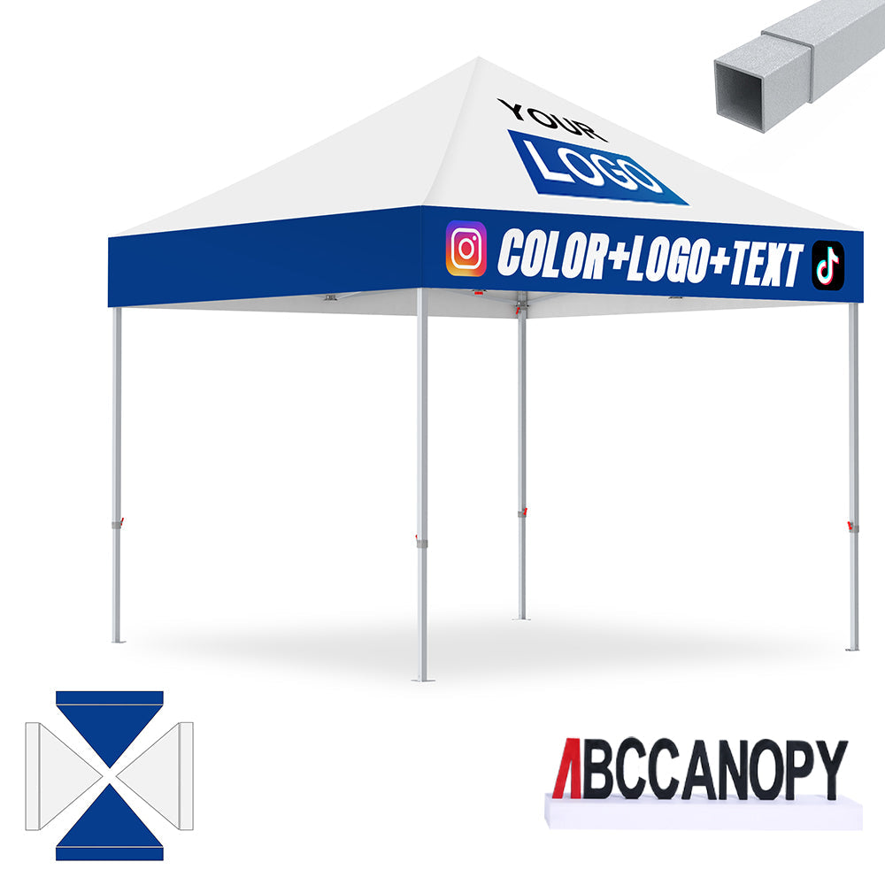 S2 Crux Start™-Core Custom Canopy Tent Square Tube 10x10, 10x15, 10x20
