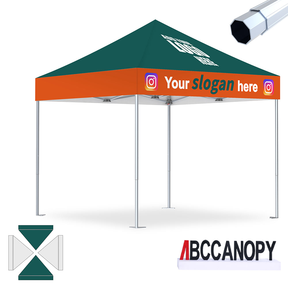 ABCCANOPY Custom Canopy Tent Aluminum Pop Up Shelter (S3, S4) - 10x10